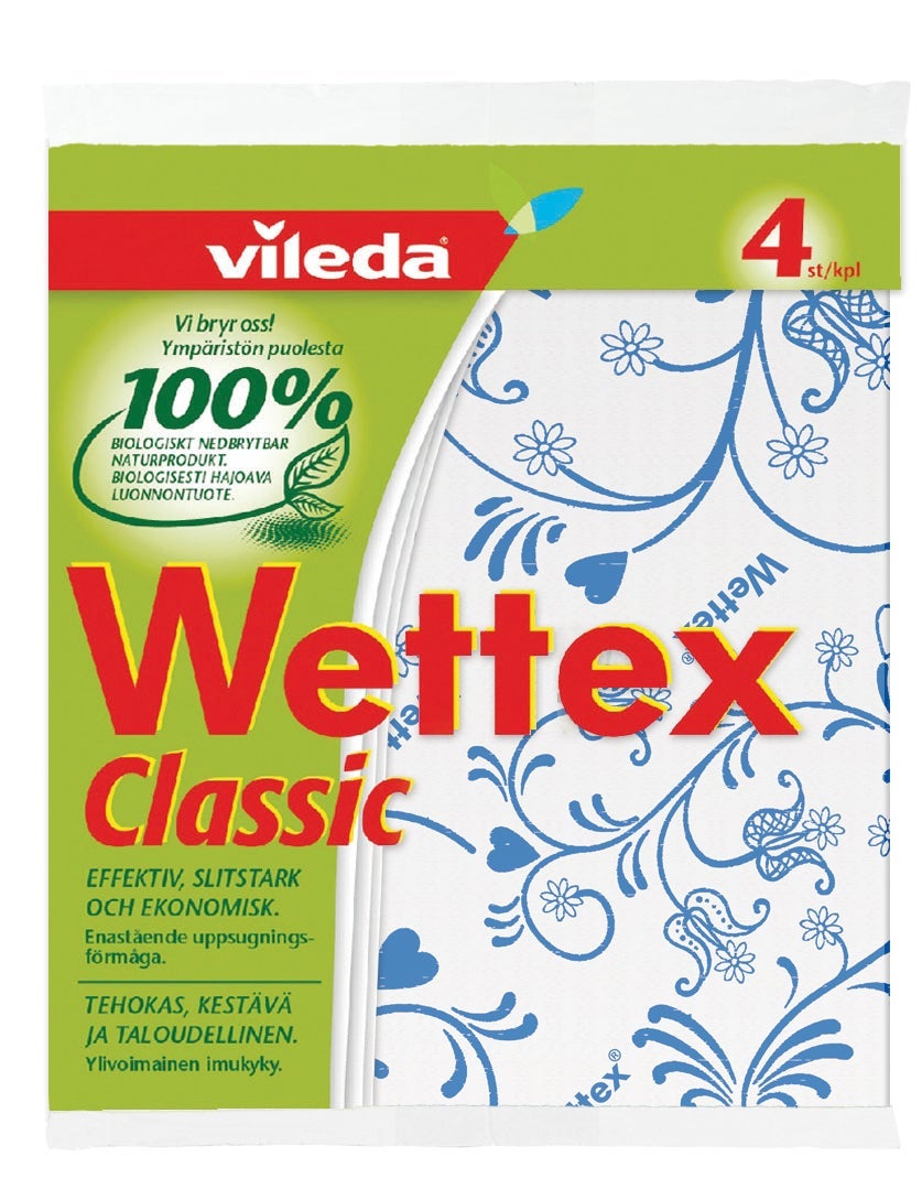 [2260405] Diskduk Wettex Classic 4-pack sorterade färger