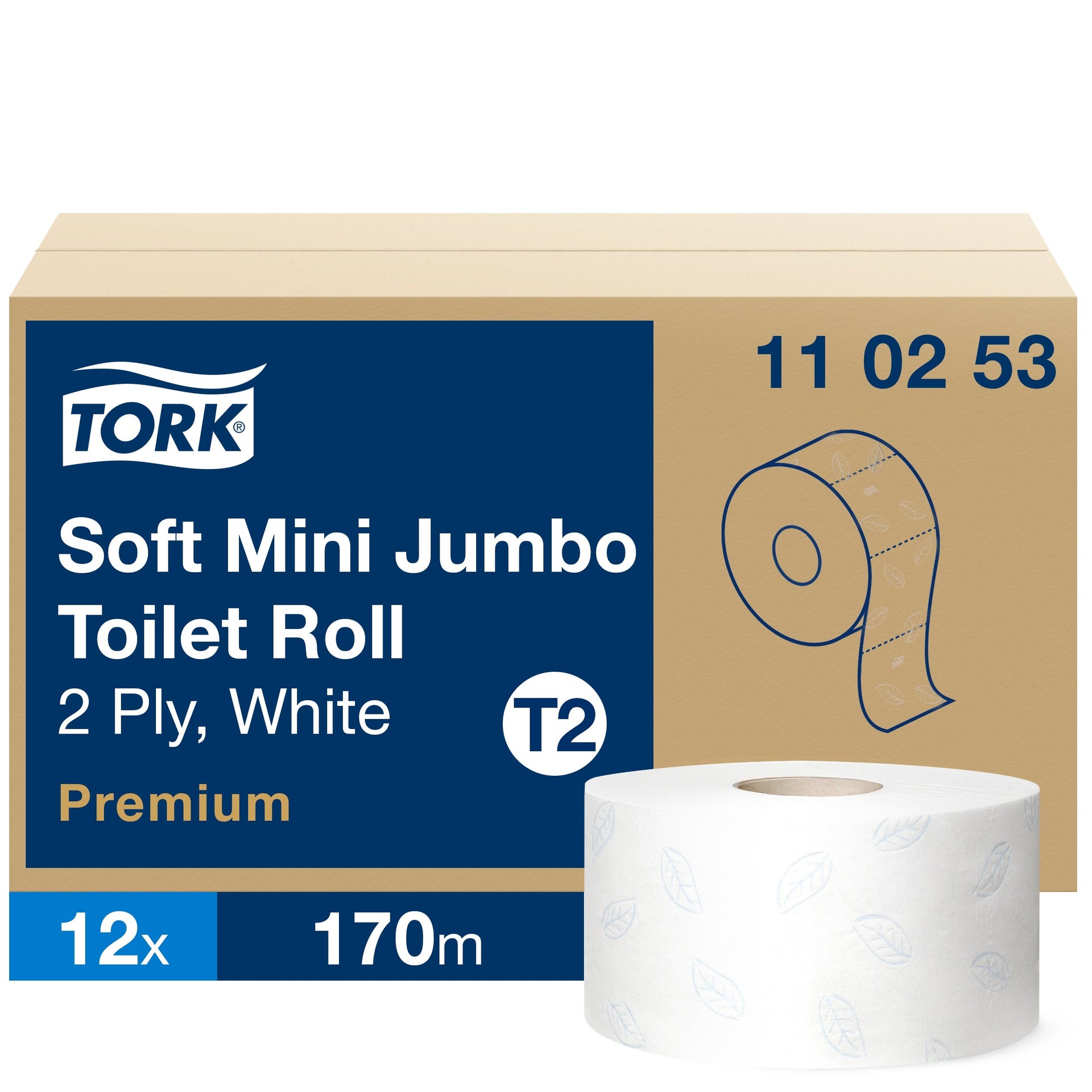 [2511040] Toalettpapper Tork Soft Mini Jumbo Premium T2 12-pack