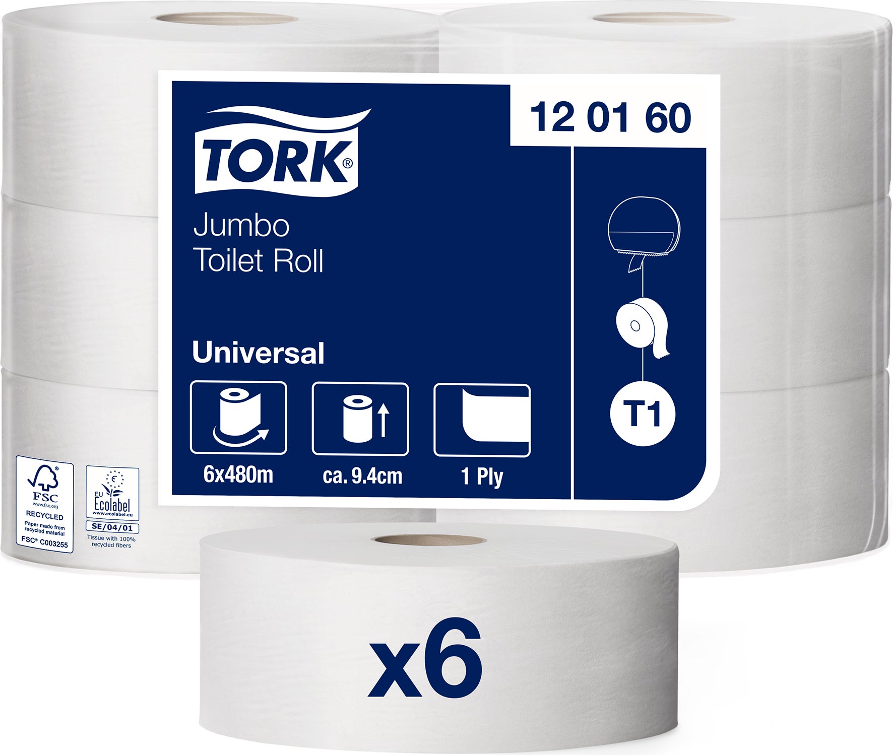 [2511160] Toalettpapper Tork Universal T1 6 st/fp