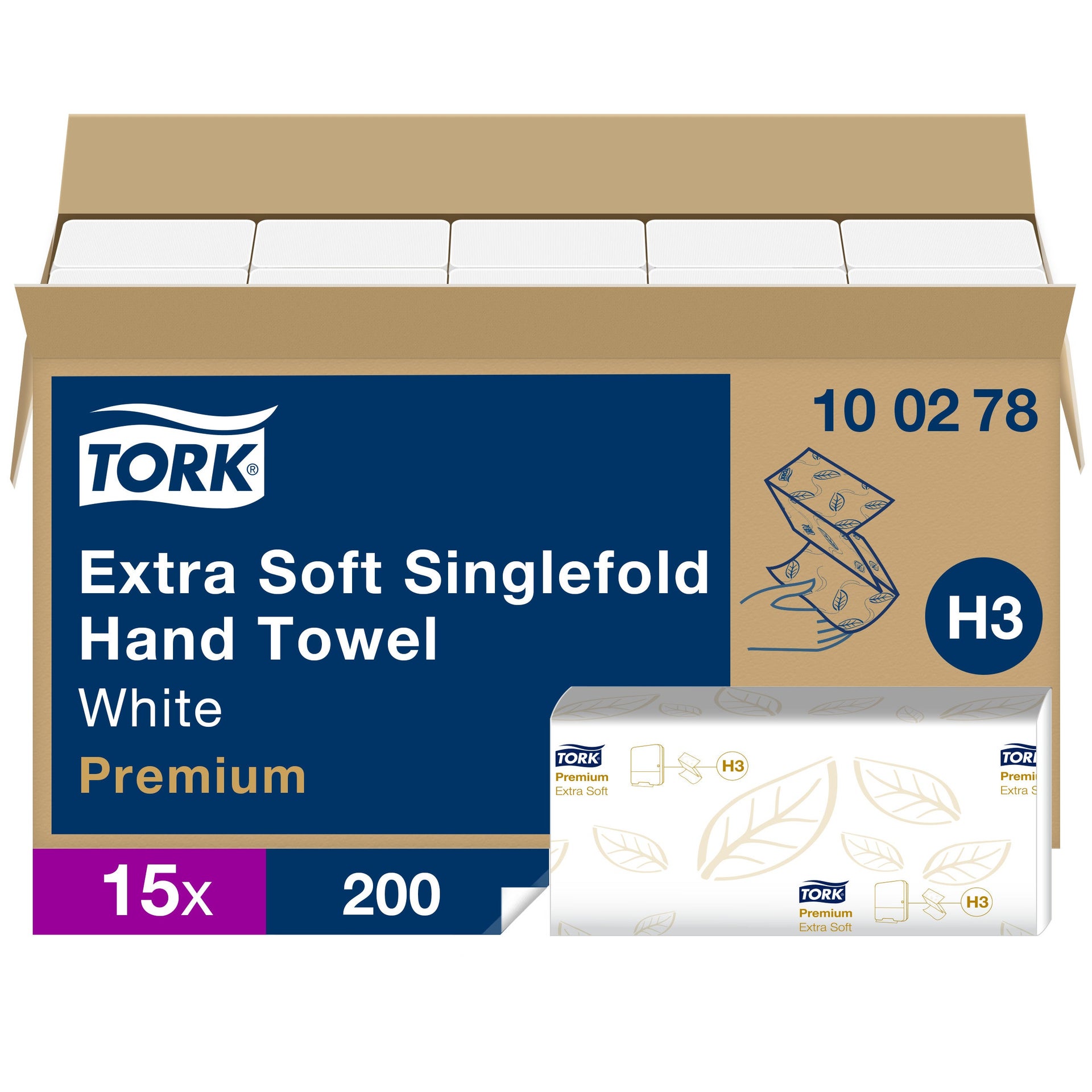 [2514131] Pappershandduk Tork Premium Z H3 3000 st/krt