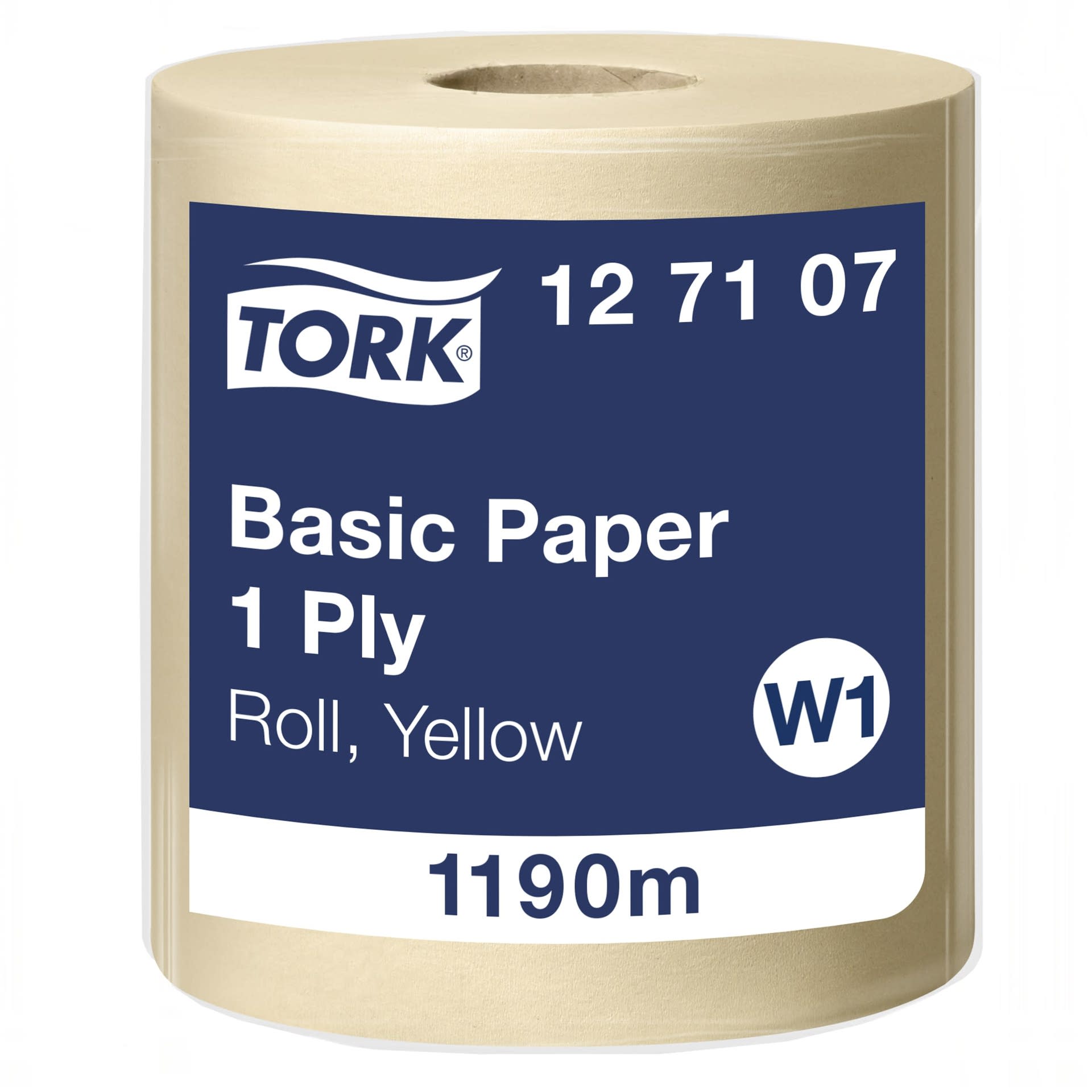 [2522143] Avtorkningspapper Basic Tork W1 Gul 1190 Meter
