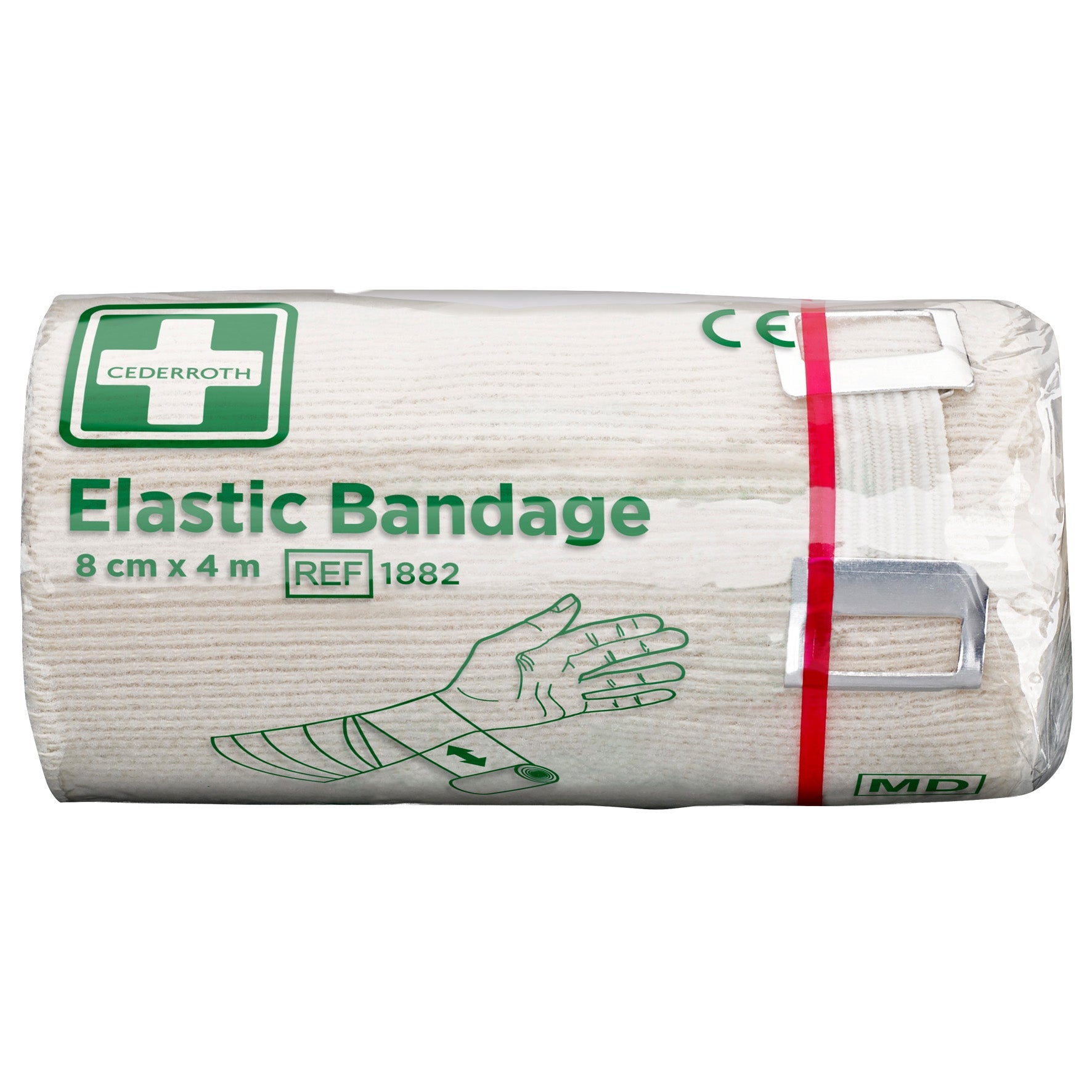 [2890307] Elastisk binda 80 mm x 4 Meter Clips medföljer 1882