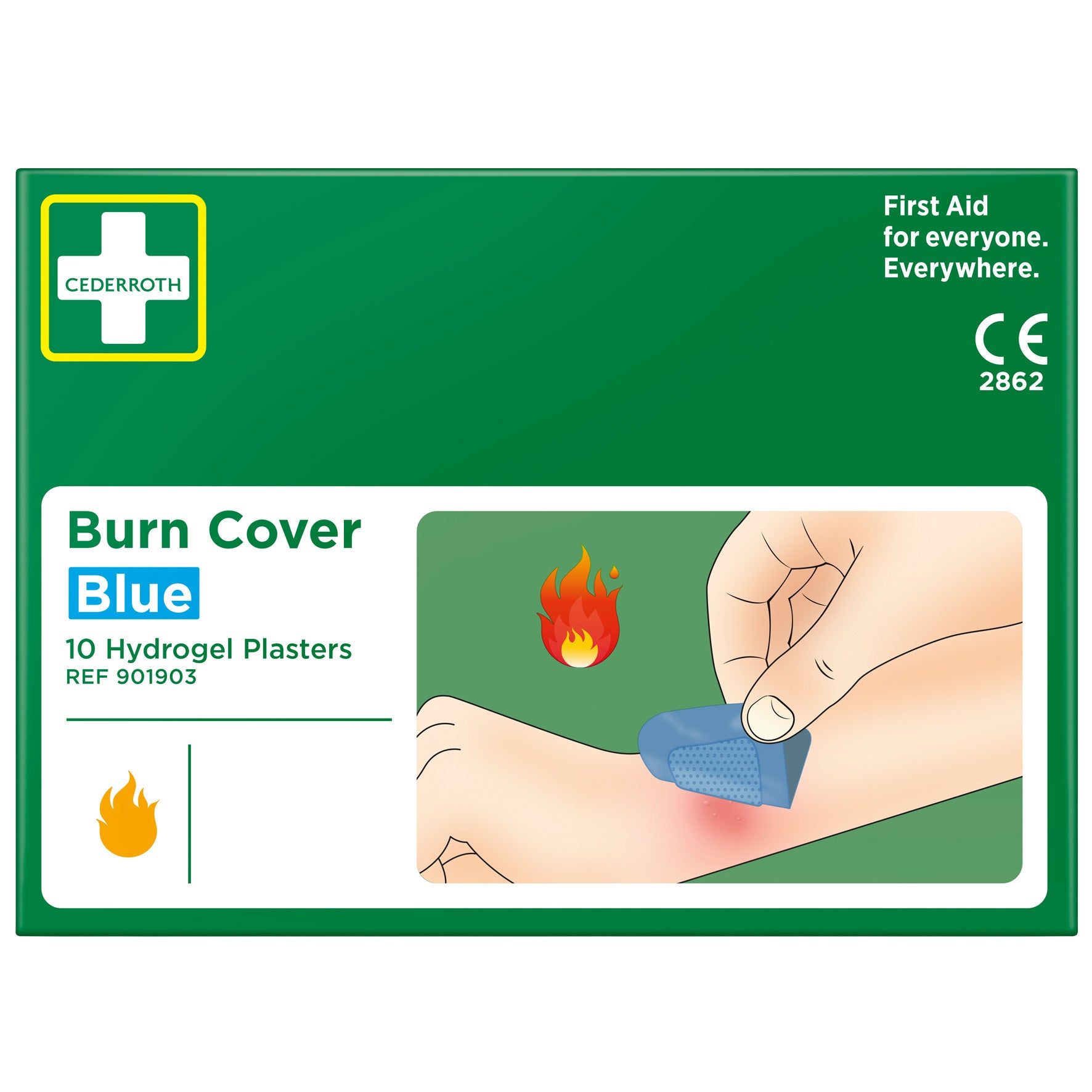 [8550945] Plåster BurnCover Cederoth 10 st/fp