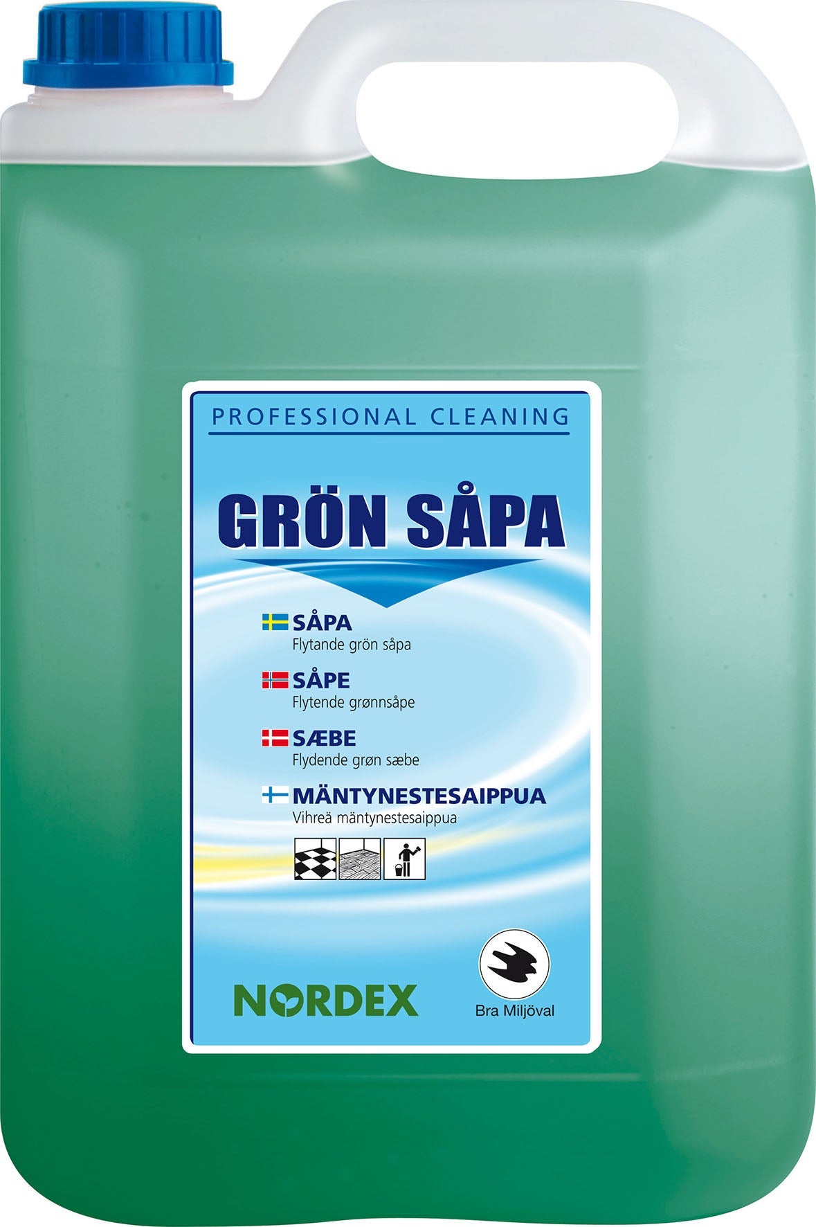 [2256447] Såpa Grön Flytande 5 LIter