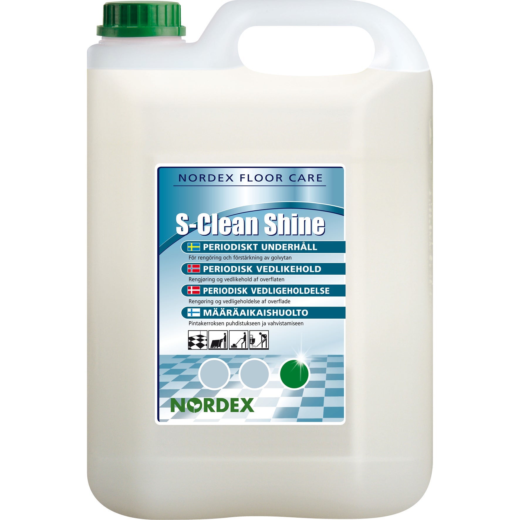 [2256477] Golvrengörings-/underhållsmedel S-Clean Nordexia 5 liter