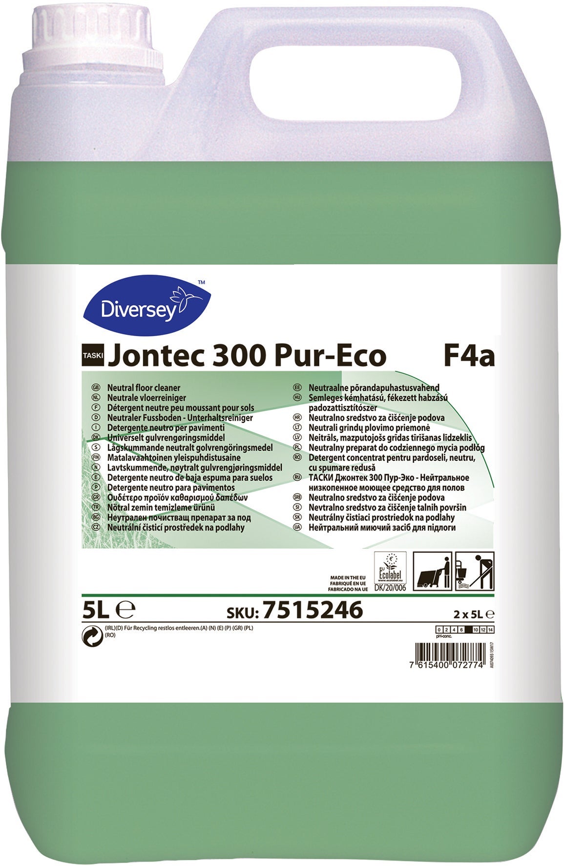 [2260234] Golvrengöringsmedel Jontec 300 Pur-Eco 5 liter