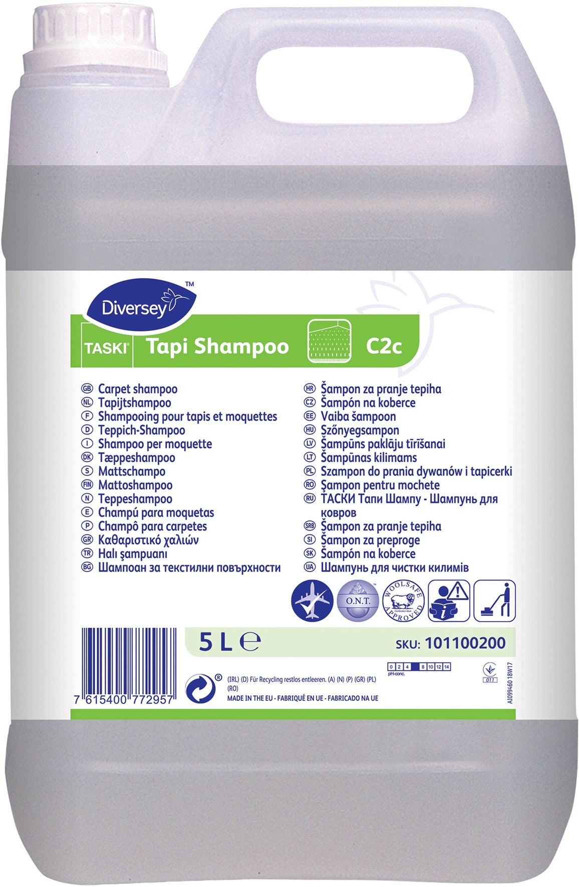 [2260262] Textilgolvrengöringsmedel Taski Tapi Shampoo W406 5 liter
