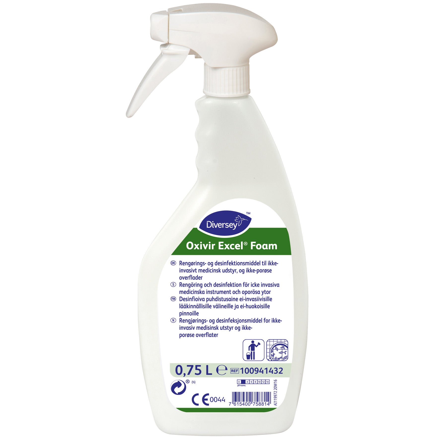 [8557189] Rengörings- och desinfektionsmedel OXIVIR Excel Foam 0,75 liter