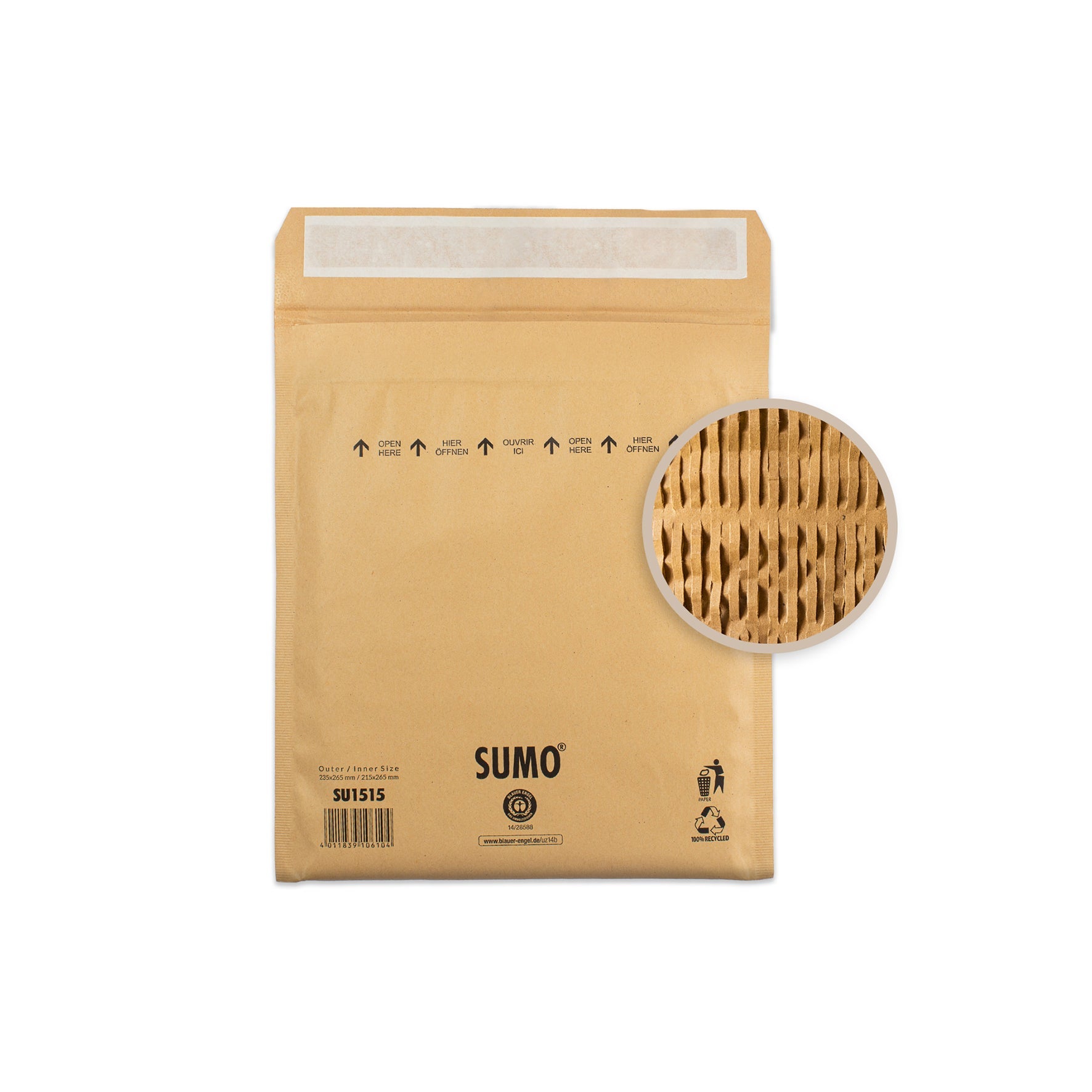 [8560587] Vadderad påse SUMO 215 x 265 mm
