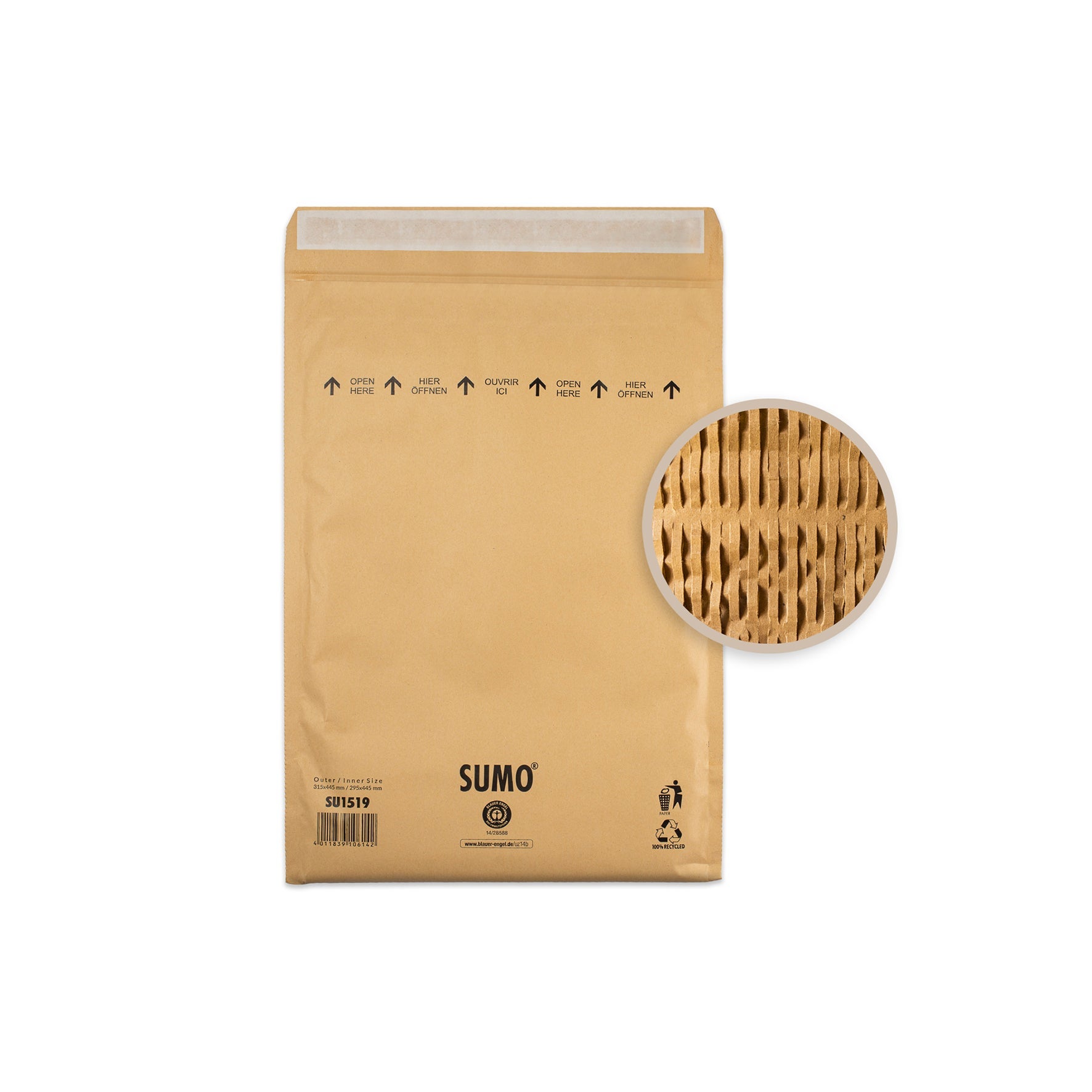 [8560591] Vadderad påse SUMO 345 x 470 mm