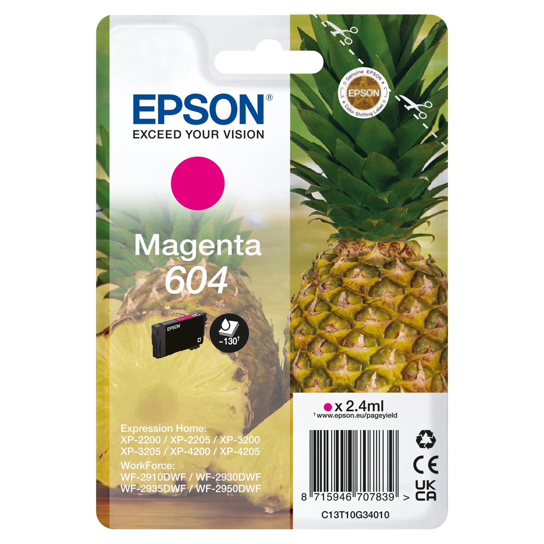 [5701525] Bläck Epson 604 magenta 2,4 ml