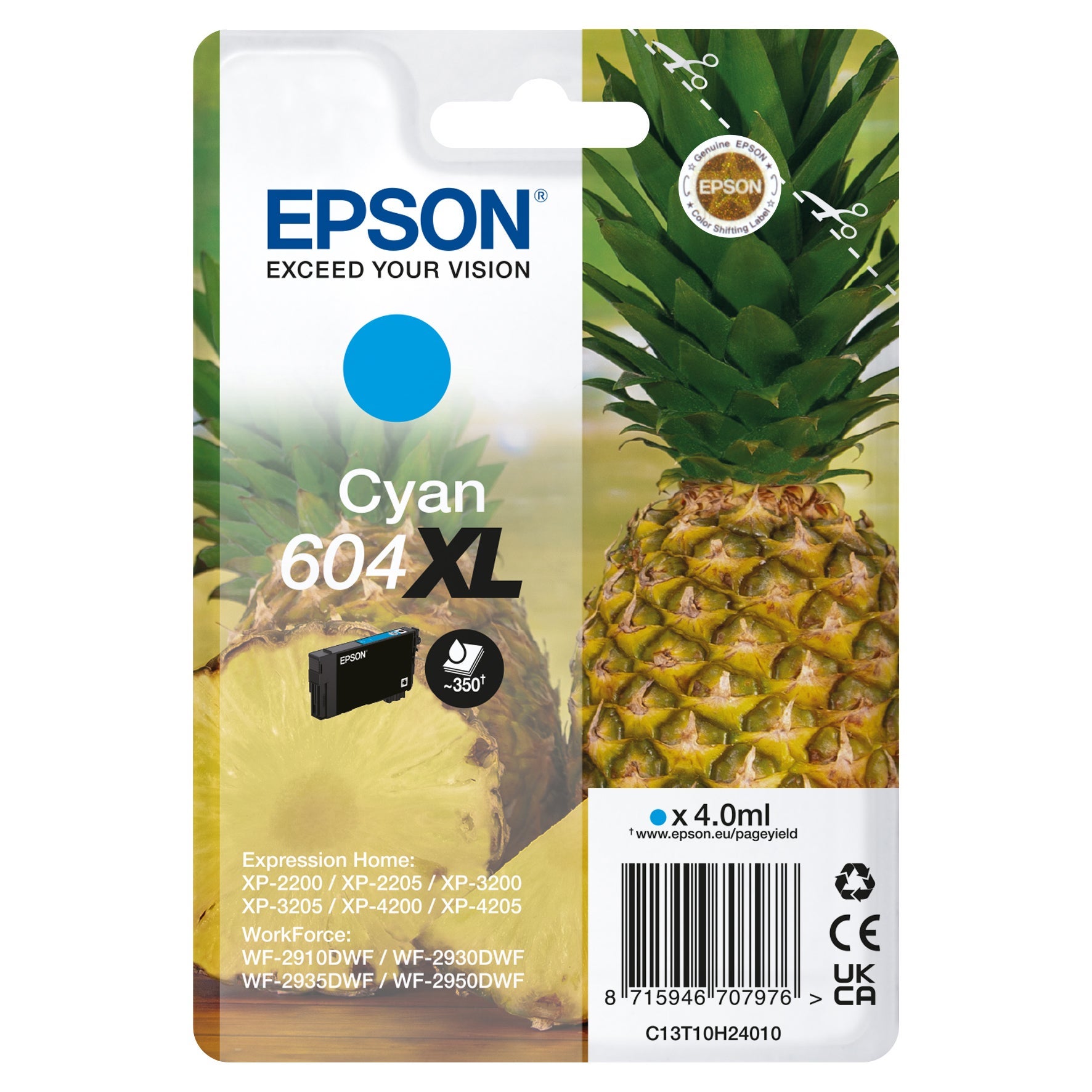 [5701529] Bläck Epson 604XL cyan 4,0 ml