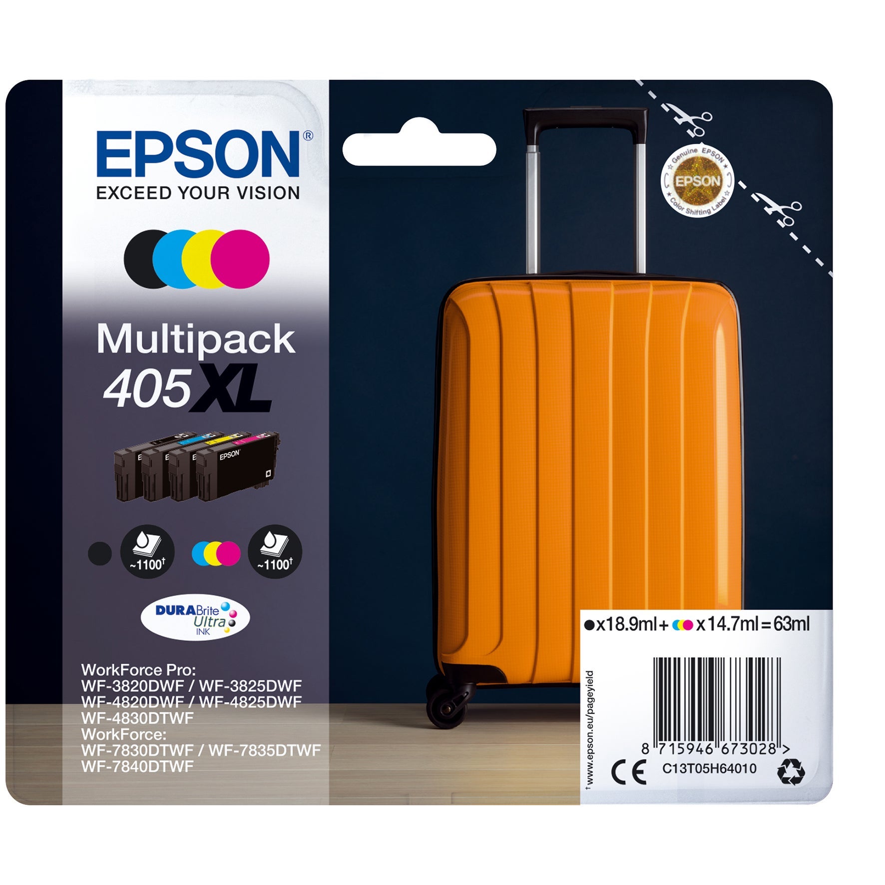 [5701522] Bläck Epson 405XL CMYK 4 st/fp