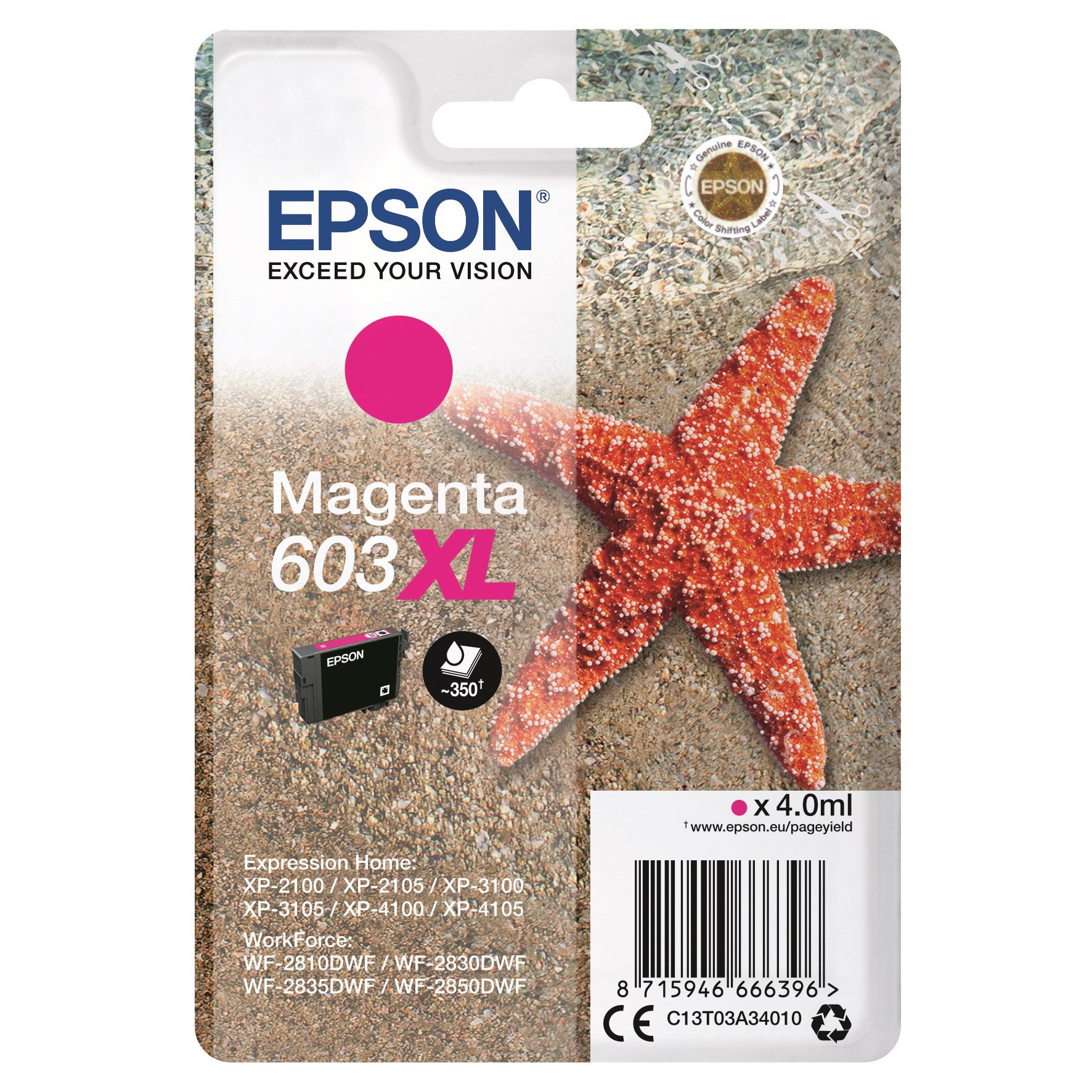 [5701540] Bläck Epson 603XL magenta 4,0 ml