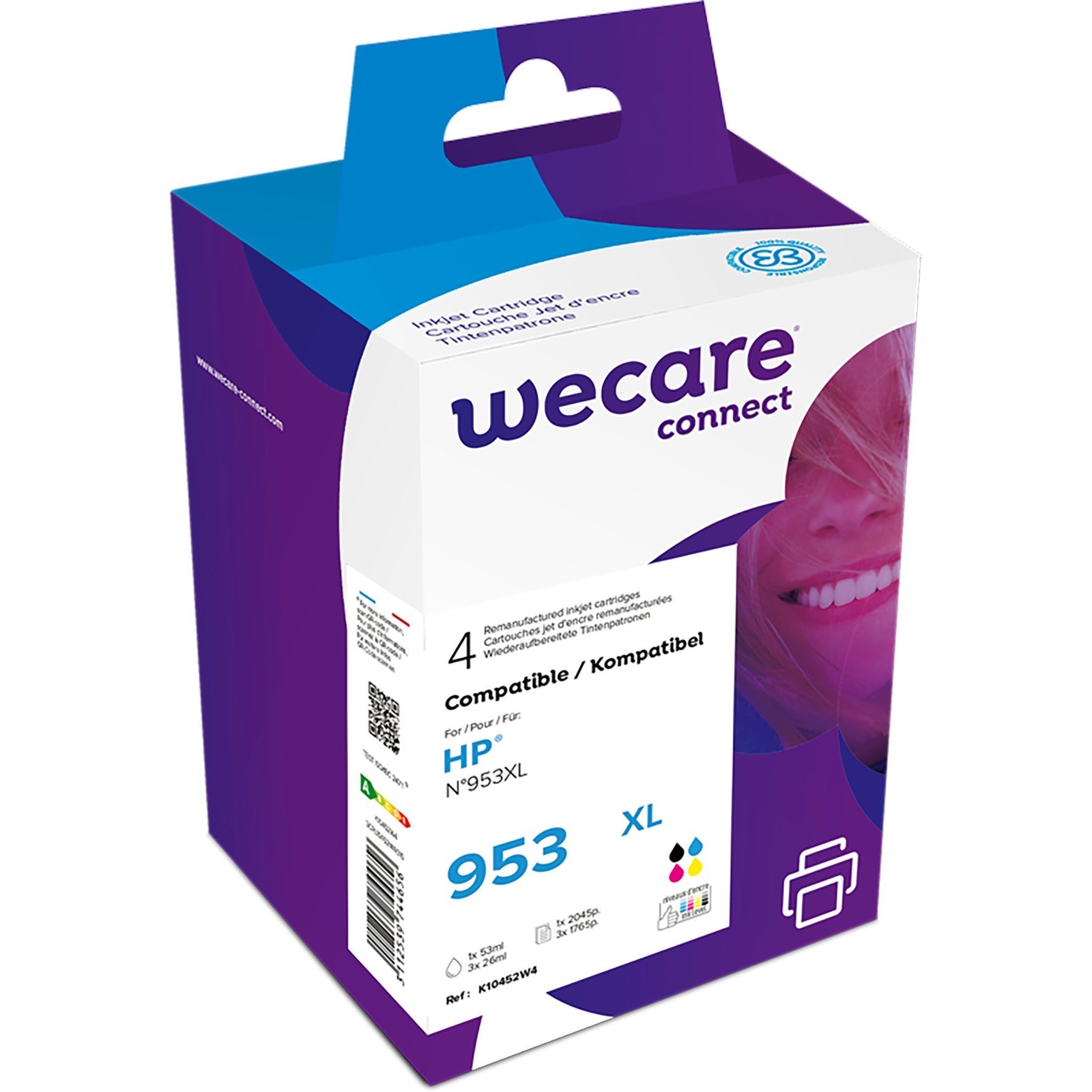 [5710061] Bläck Wecare 953XL CMYK 4 st/fp