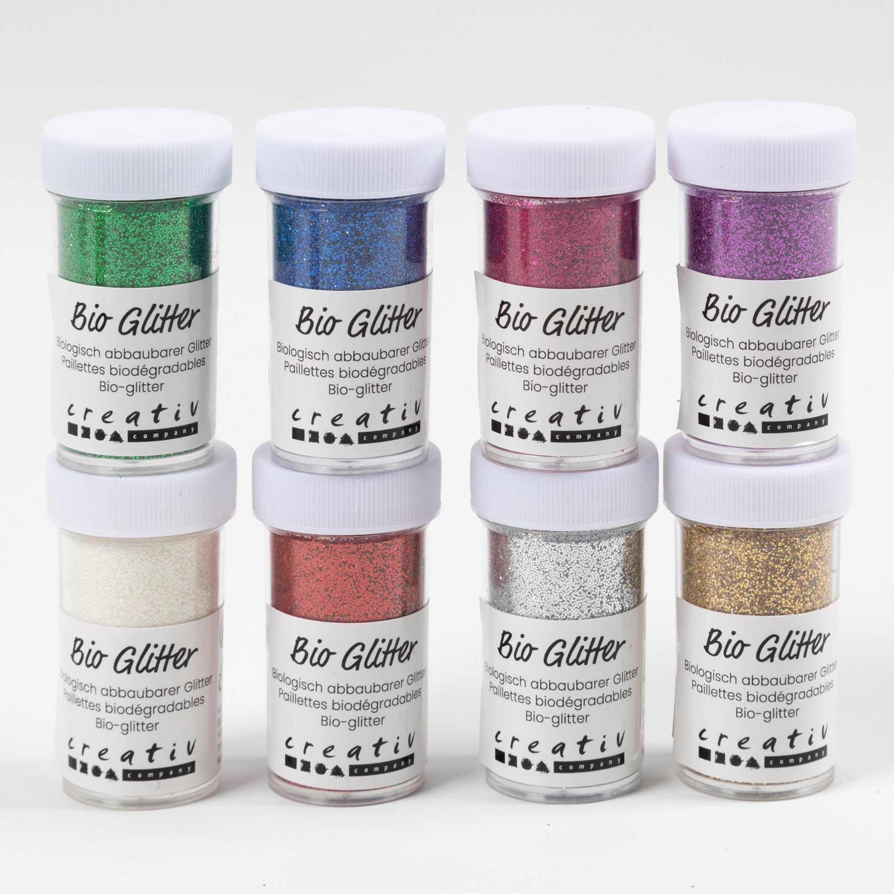 [8310299] Glitter biologiskt mixade färger 27mlx8/fp