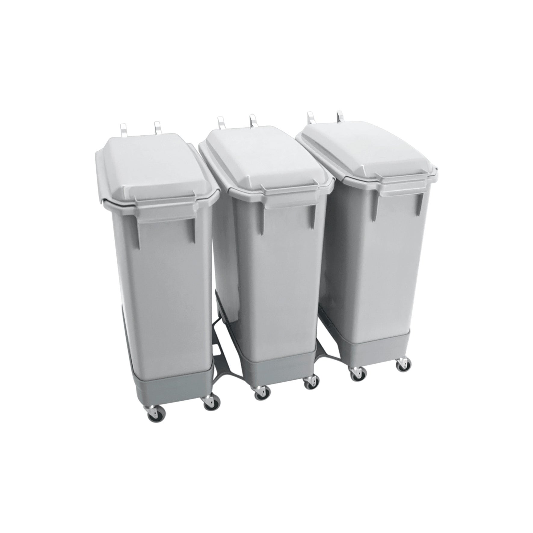 [8561207] Källsorteringsset med tre 60 liter + 9 liter grå kärl
