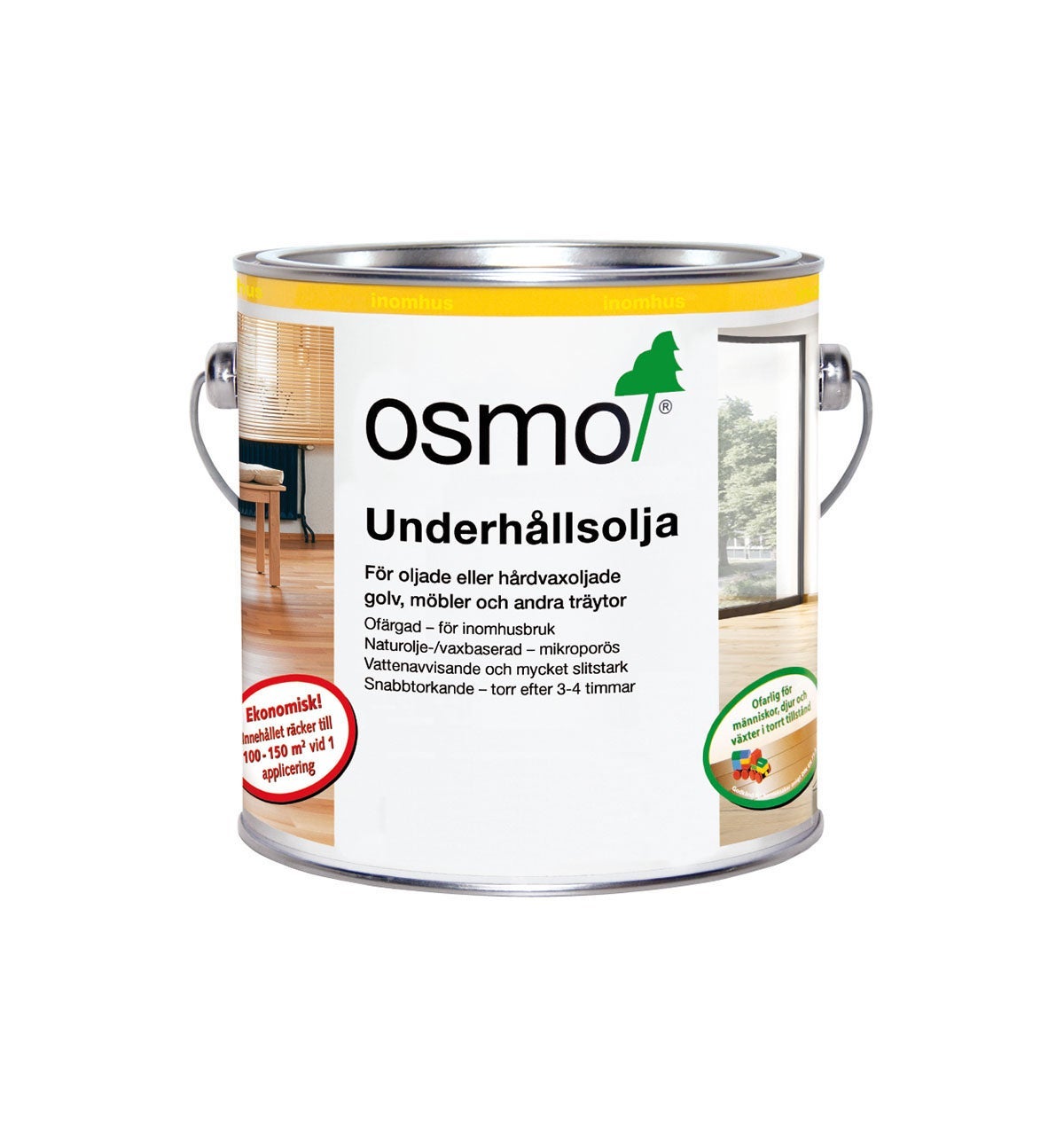 [8561569] Underhållsolja ofärgad matt 2,5 liter
