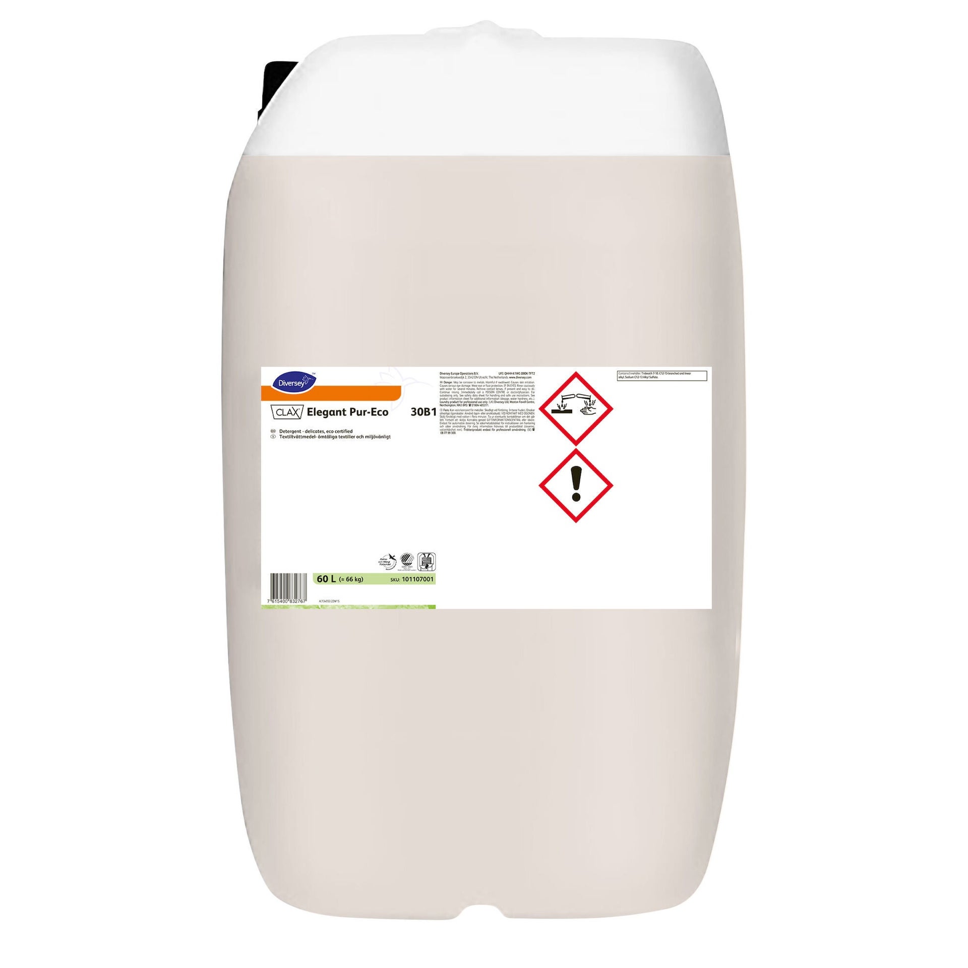 [8561440] Tvättmedel Clax Elegant Pur-Eco 60 liter