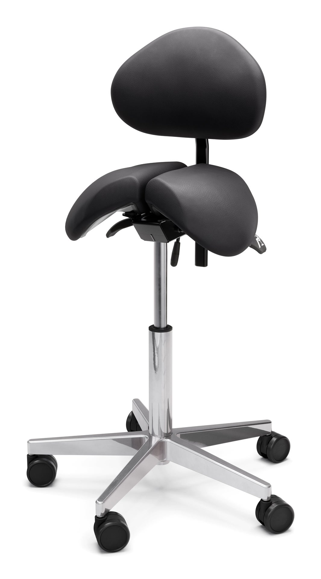 [8561550] Sadelstol Polo Split ryggstöd svart