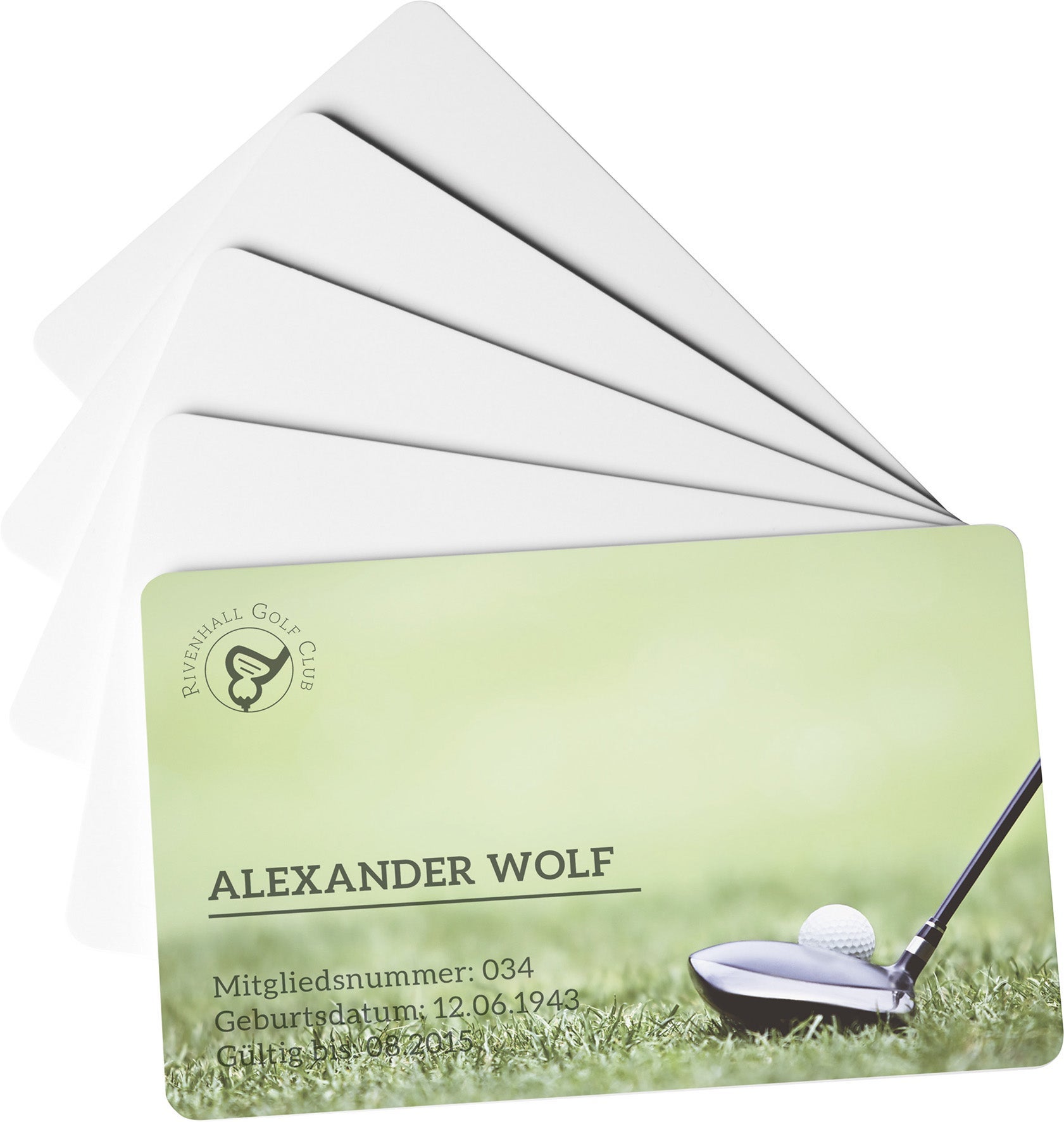 [8553035] Plastkort Duracard Light 100 st/fp vit