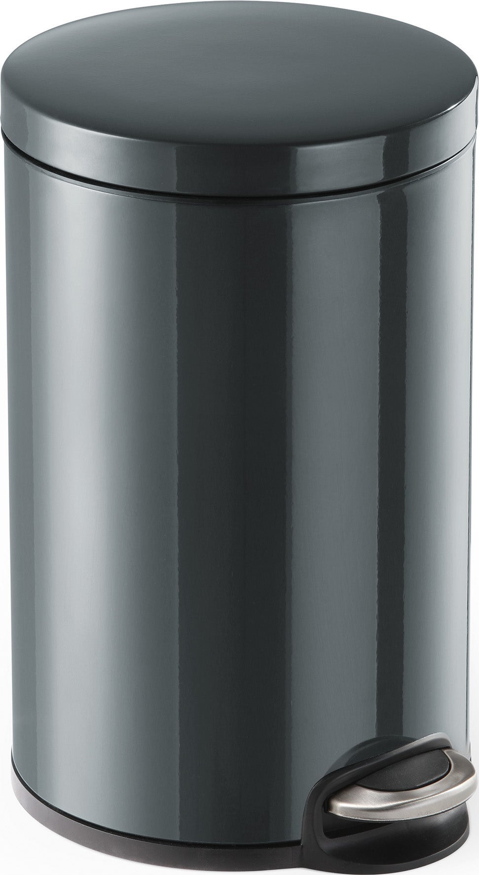 [8552822] Pedalhink metall 12 liter mörkgrå