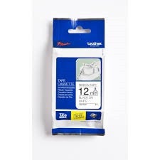 [8563719] Märkband satin TZe-R231 12 mm x 4 m svart/vit