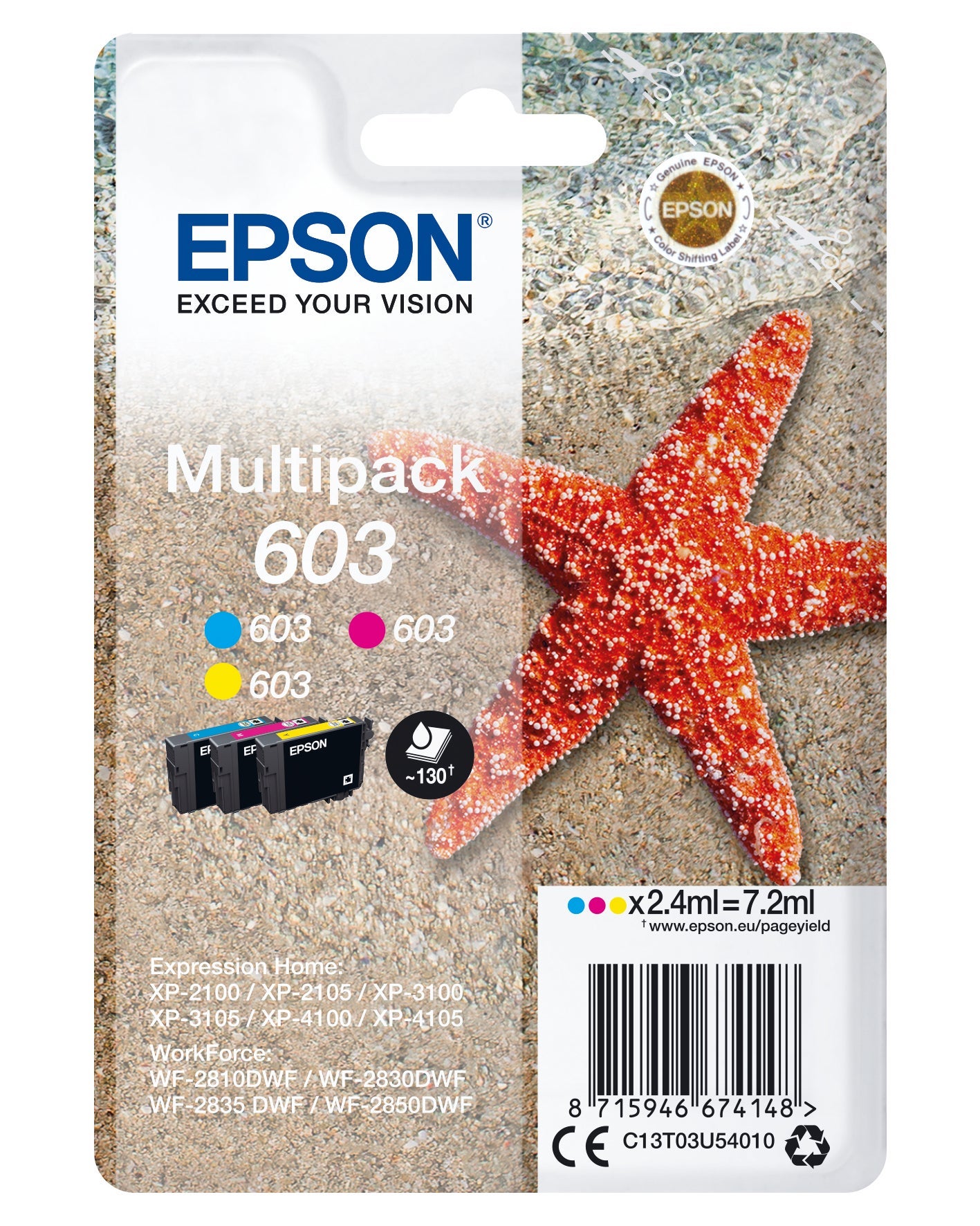 [8563862] Bläck Epson T03U/603 Multipack