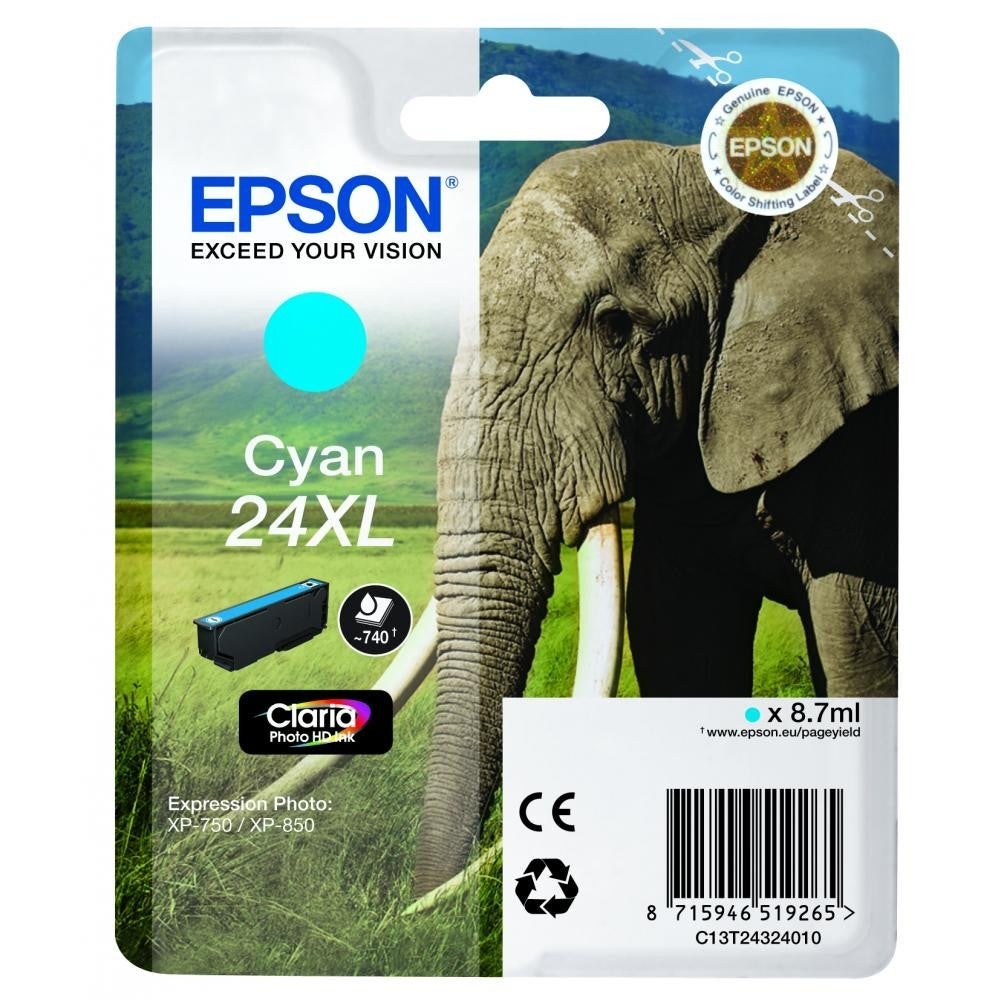 [8563895] Bläck Epson T2432 XL Cyan