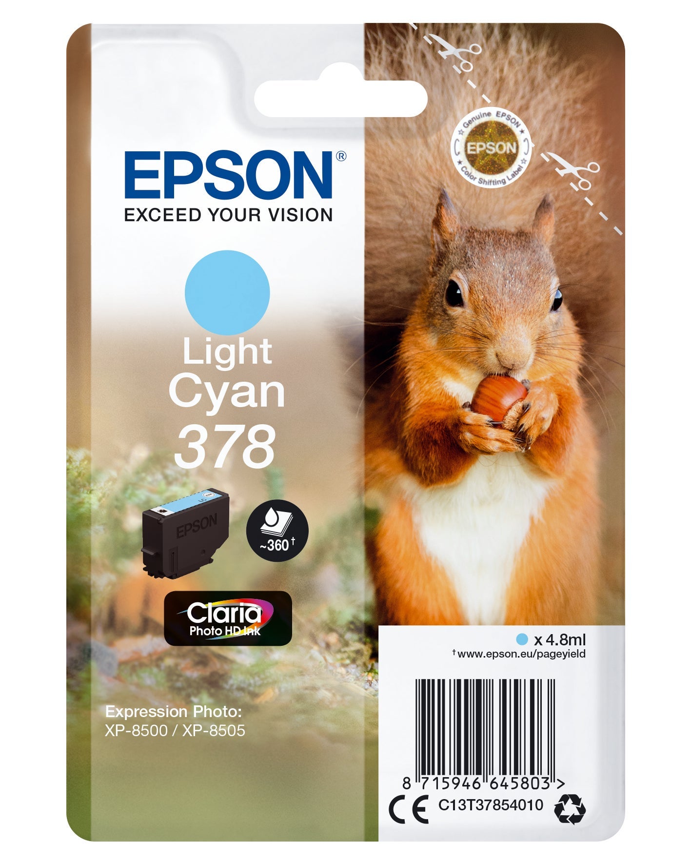 [8563922] Bläck Epson T378 Light cyan