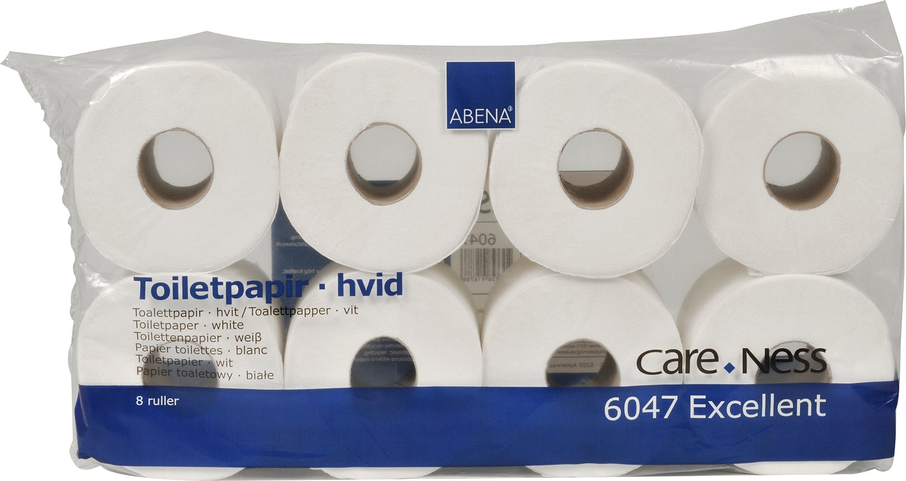[8557900] Toalettpapper 3-lager vit 72 st/fp CareNess Abena