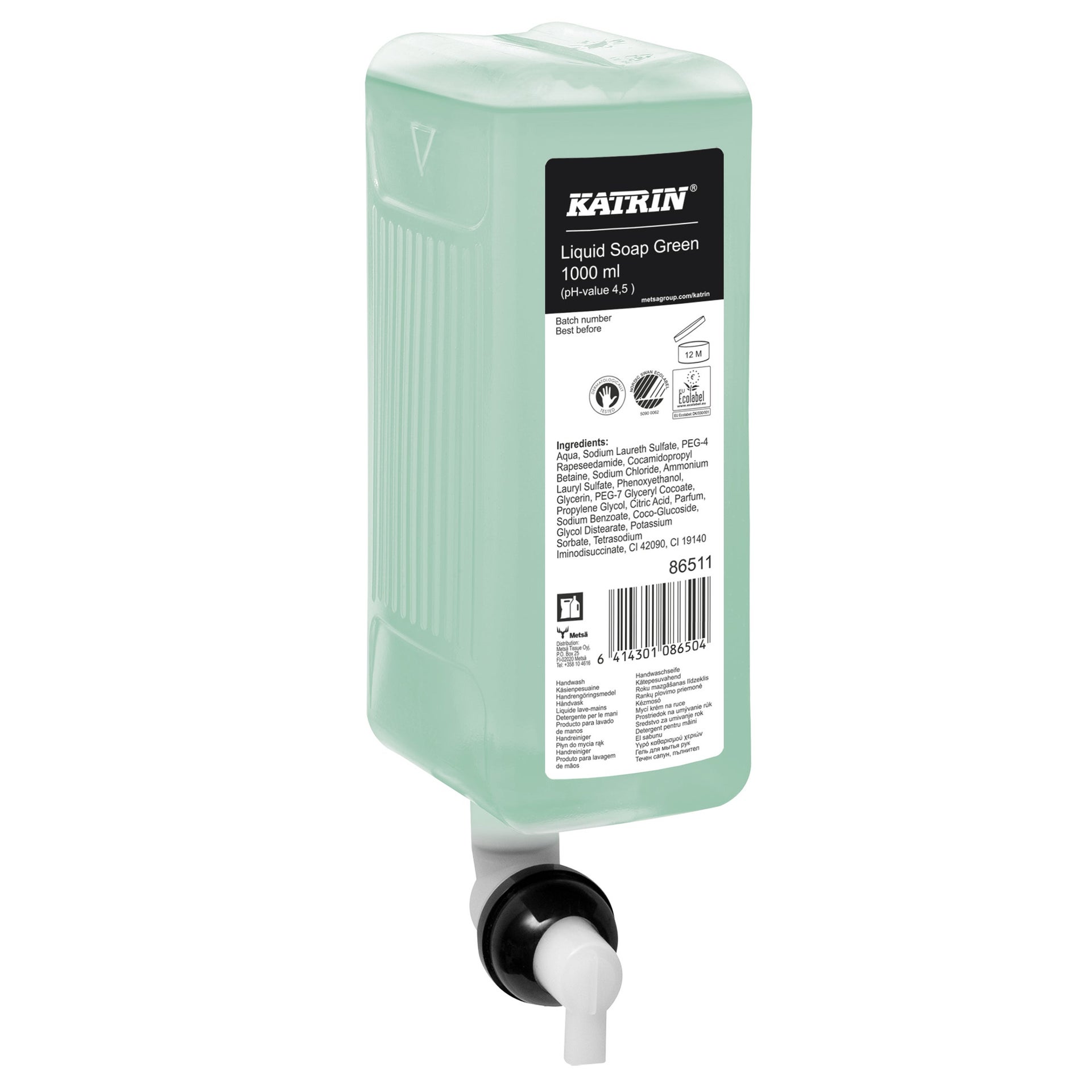 [8564152] Flytande tvål Fresh 1000 ml Katrin