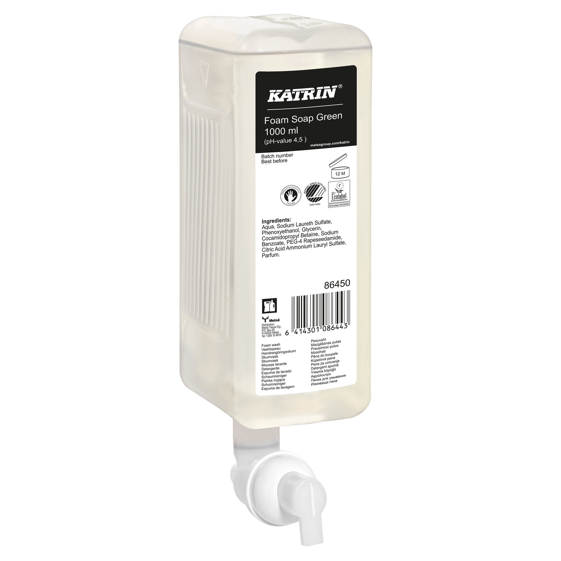 [8564150] Skumtvål Fresh 1000 ml Katrin