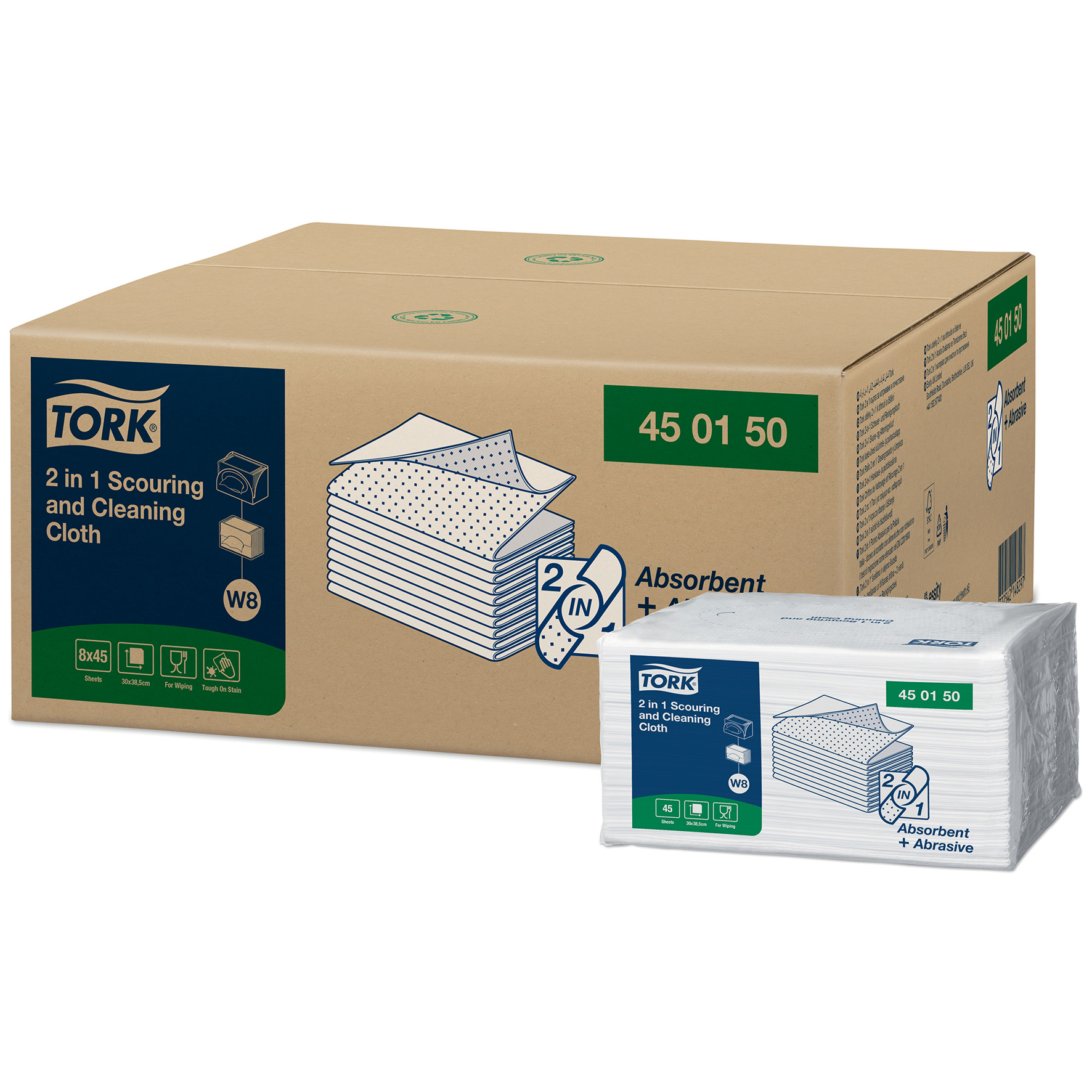 [8564705] Rengöringsduk W8 skrubb 380/trp
