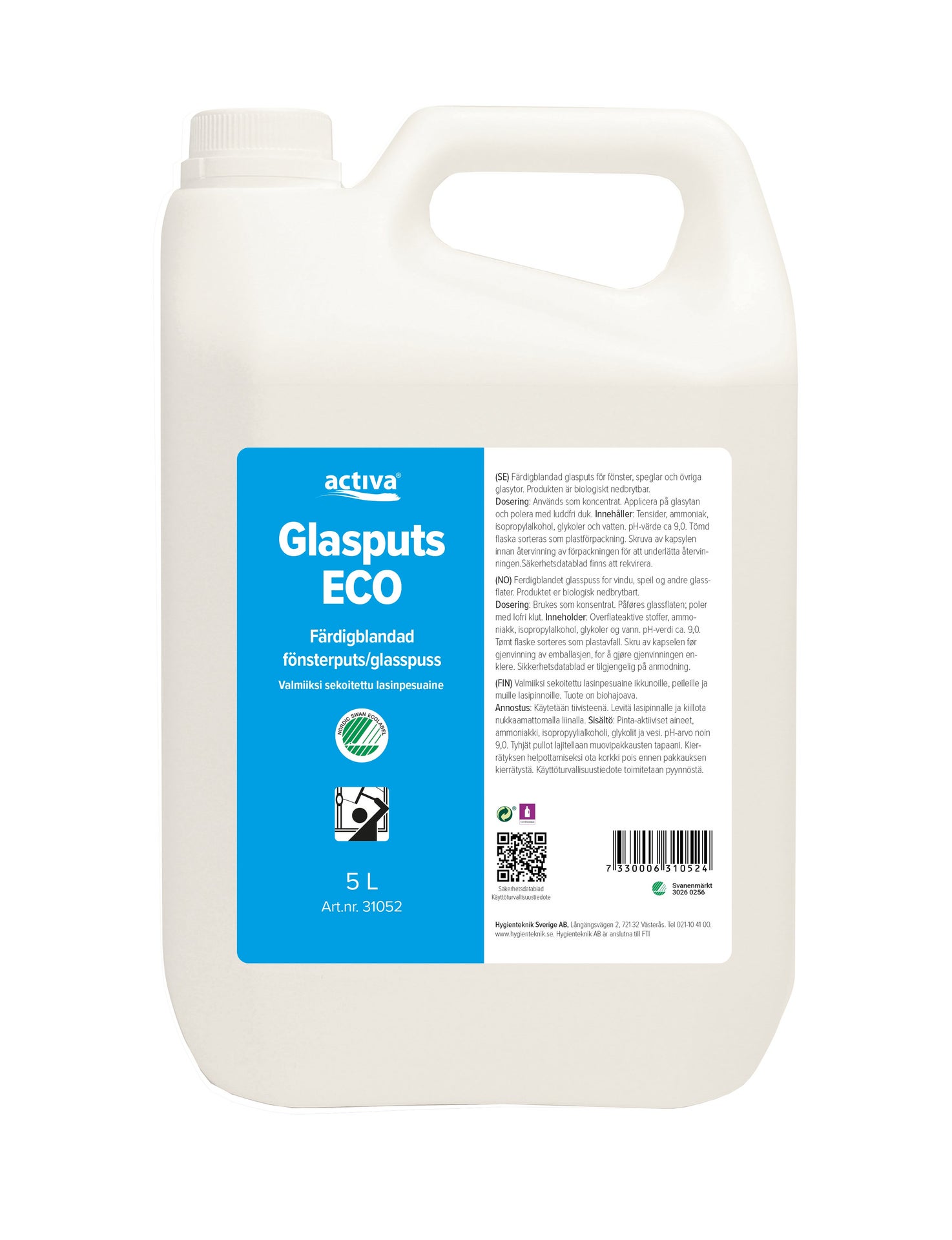[8565150] Glasputs Eco 5 liter