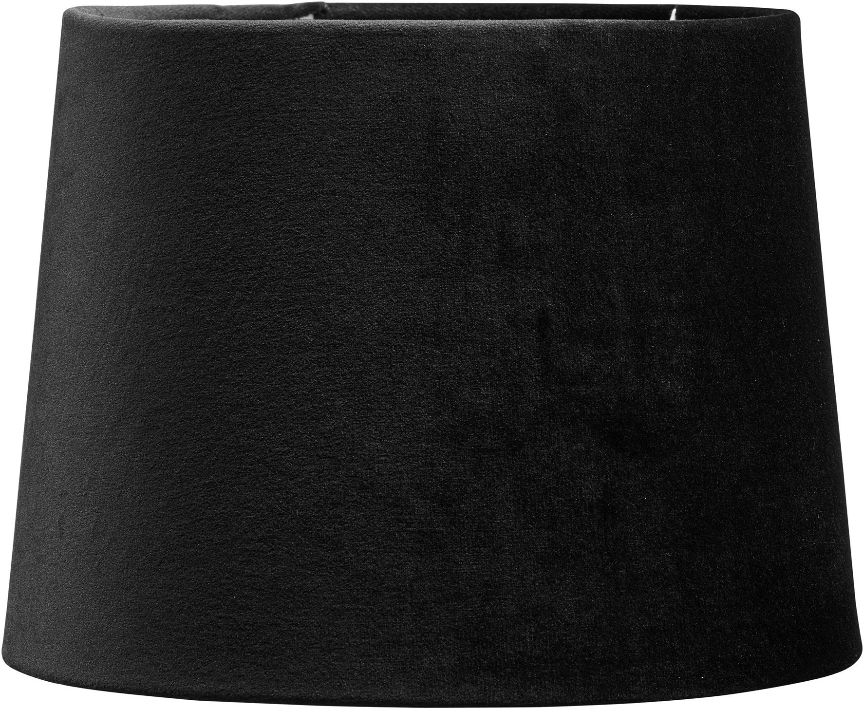 [8555390] Lampskärm Sammet Sofia Svart 35 cm