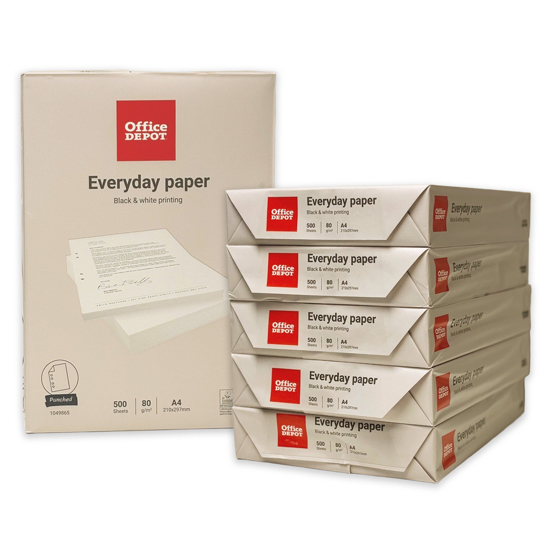[1049865] Kopieringspapper Everyday 80g A4H 500/fp