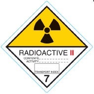 [8564908] Farligt gods-etiketter 7.2 Radioactive II 250 st/rulle