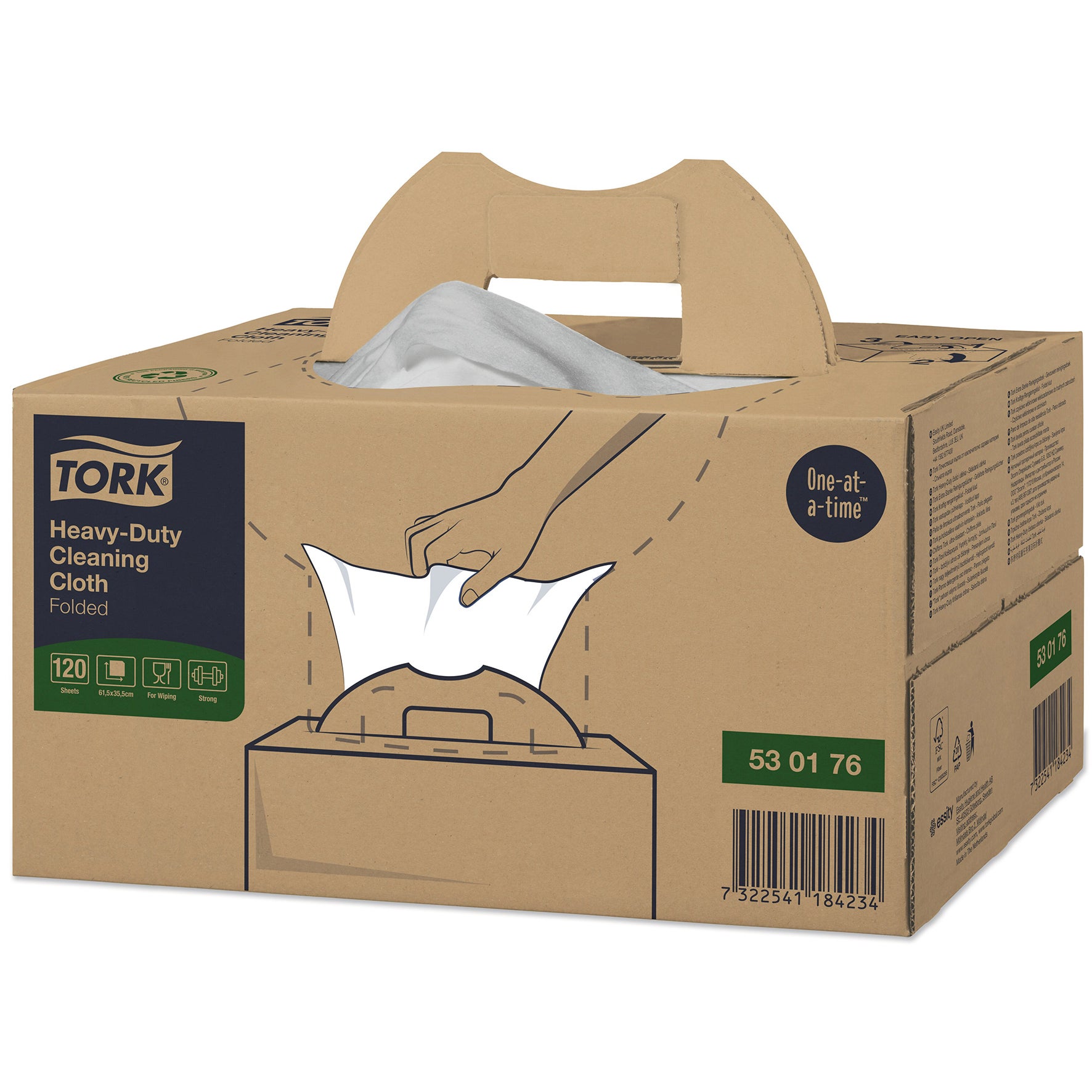[8563279] Rengöringsduk Tork W7 vit 120 st/fp