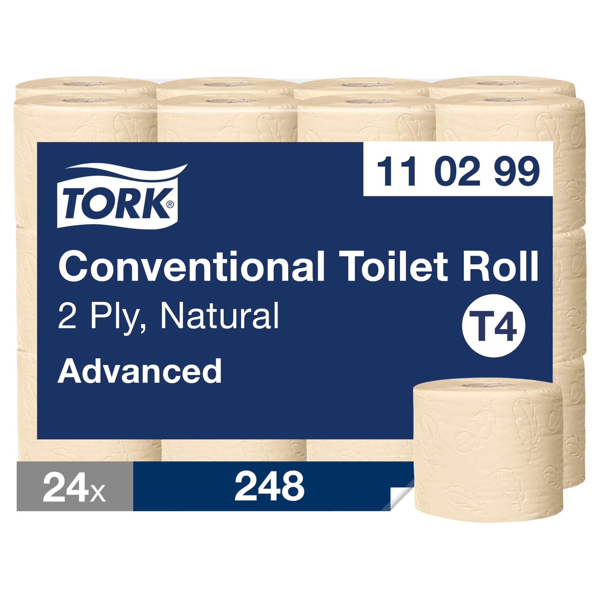 [8561067] Toalettpapper T4 Nat Adv 24rl