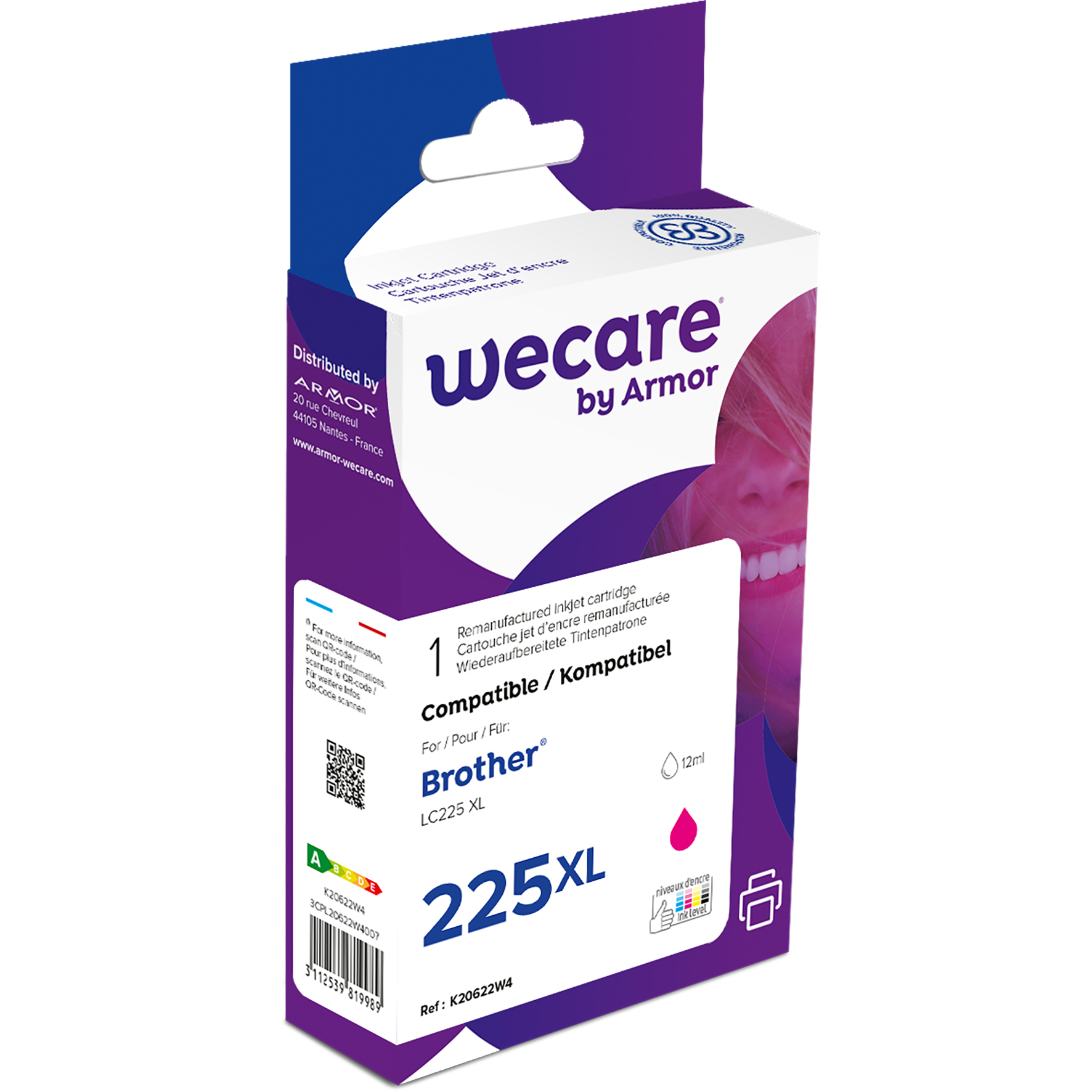 [5710041] Bläck Wecare LC225XL mag