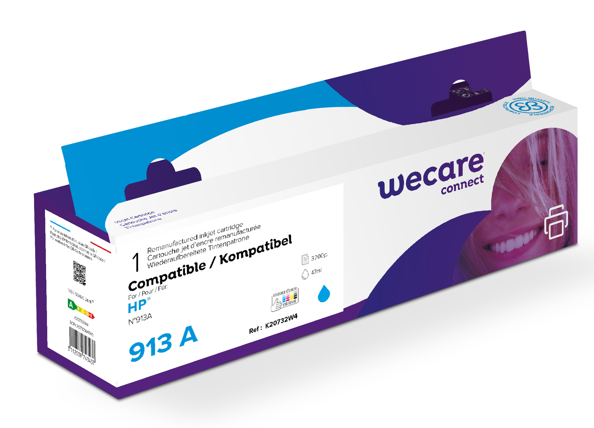[8564698] Bläck Wecare 913A Cyan
