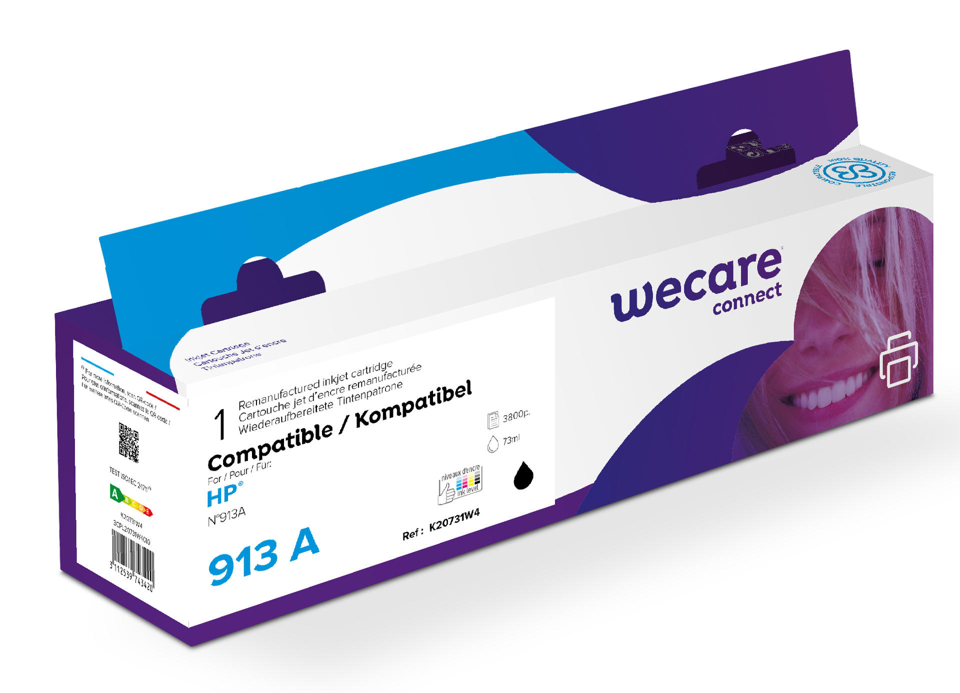 [8564697] Bläck Wecare 913A Svart