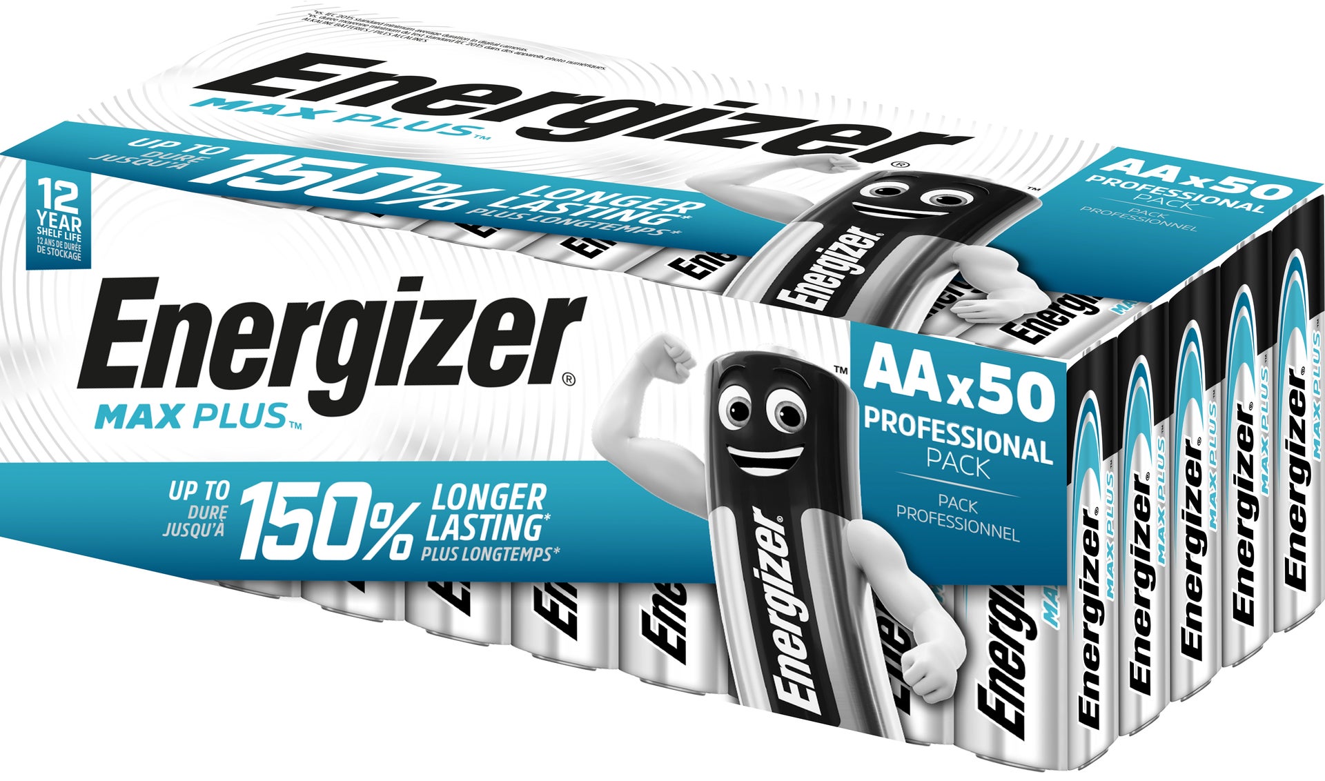 [8565197] Batteri Max Plus Alk AA LR6 50-pack