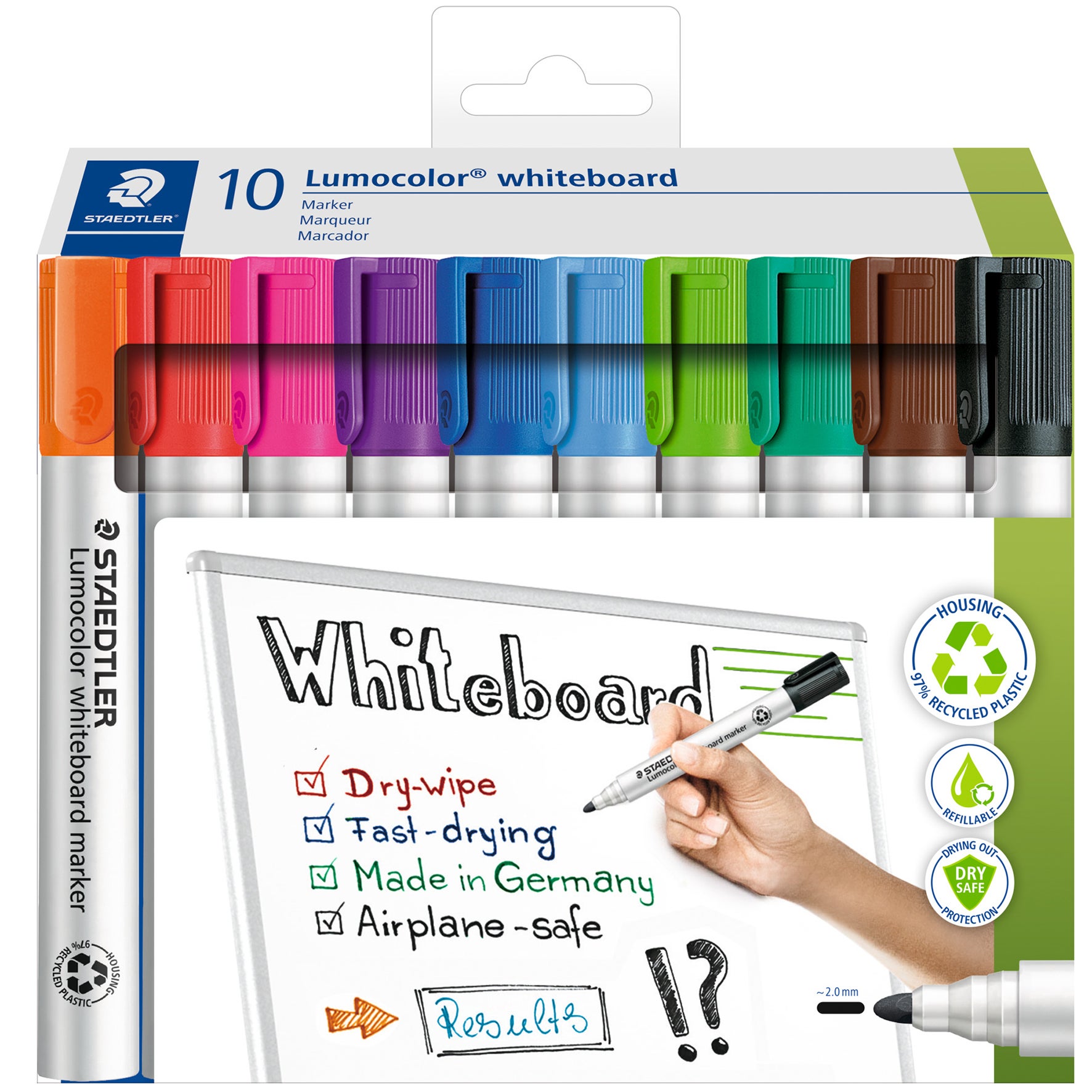 [2409639] Whiteboardpenna rund 10-pack