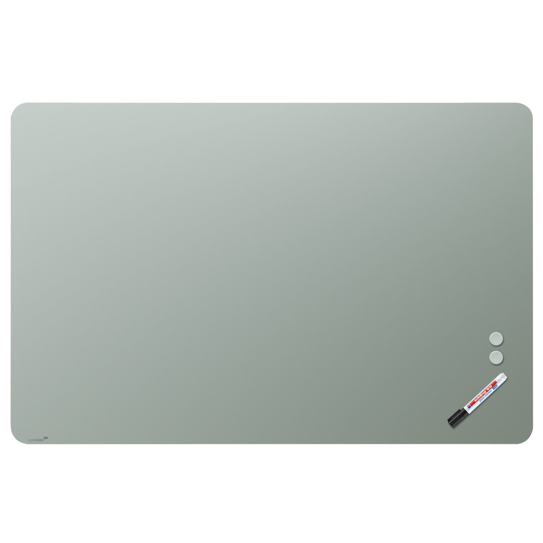 [8566661] Glastavla matt rundade hörn 100x150 cm sage green