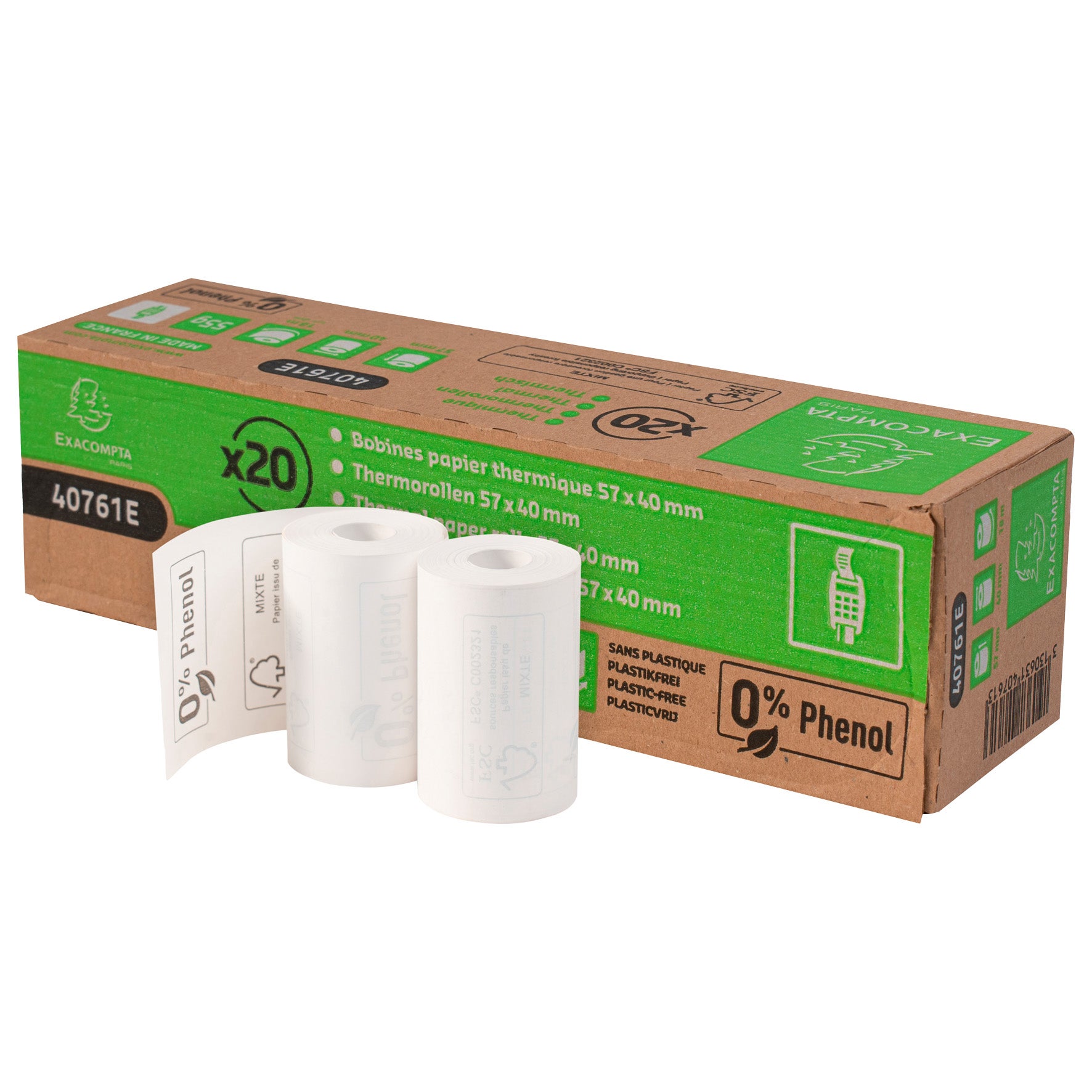 [2550432] Kassarulle 57x40 mm 18 m 20-pack