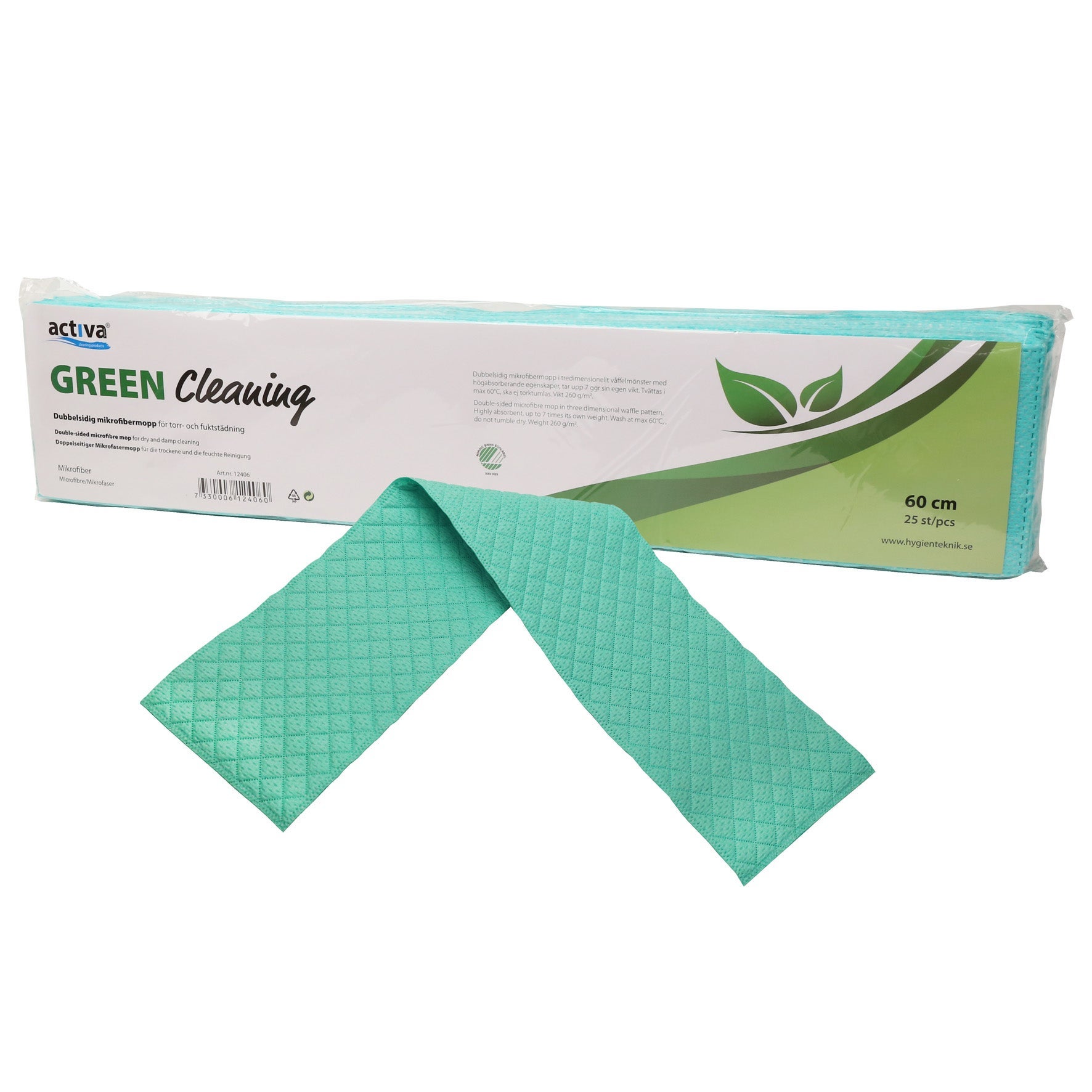 [8566993] Mikrofibermopp Activa Green Cleaning 60 cm 25-pack