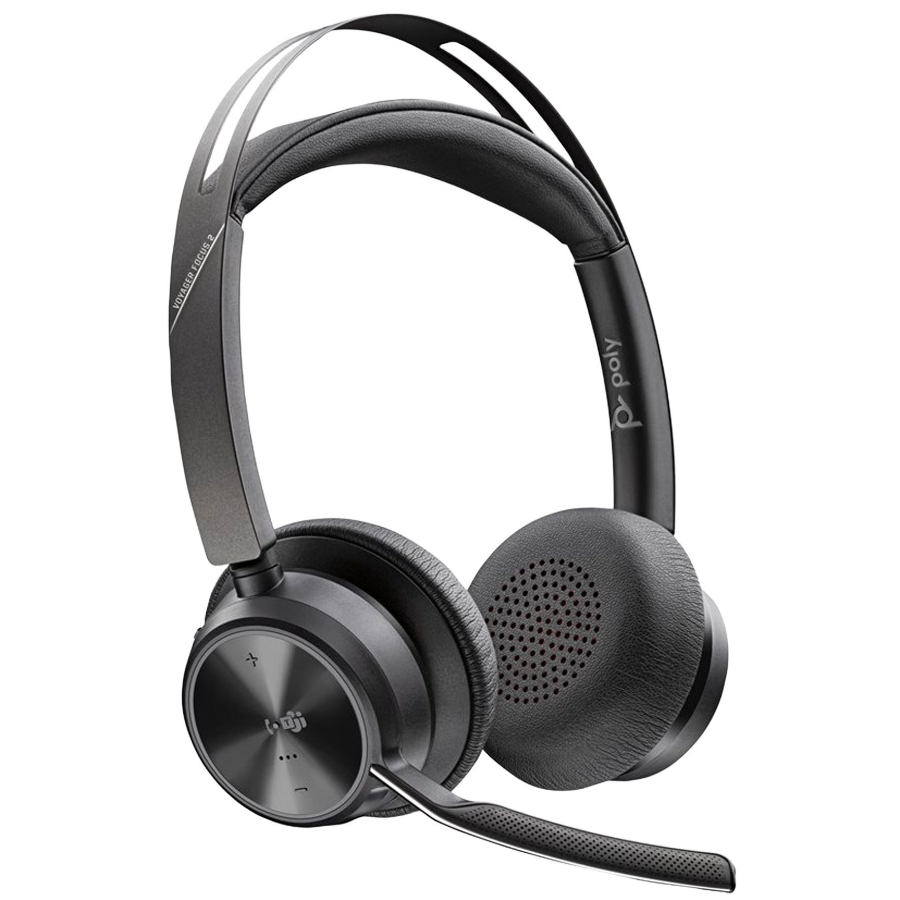 [8567219] Headset Poly Voyager Focus 2 Teams USB-C-C + USB-C/A Adapter + laddställ