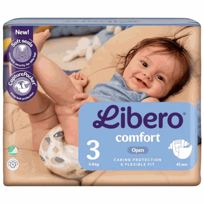 [8567267] Blöjor Libero Comfort 3, 5–8 kg 43-pack
